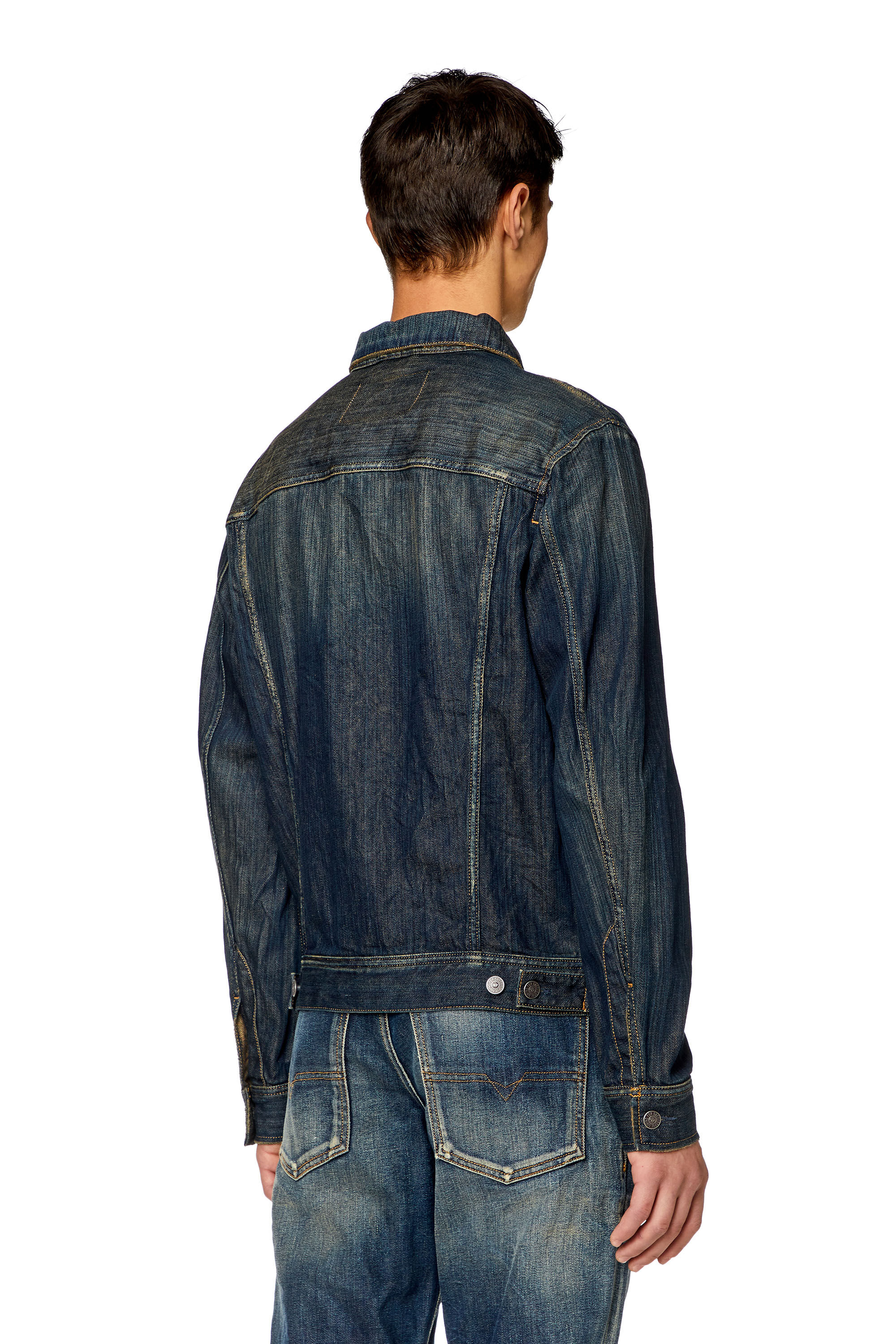 Men's Regular-fit trucker jacket | Blue | Diesel
