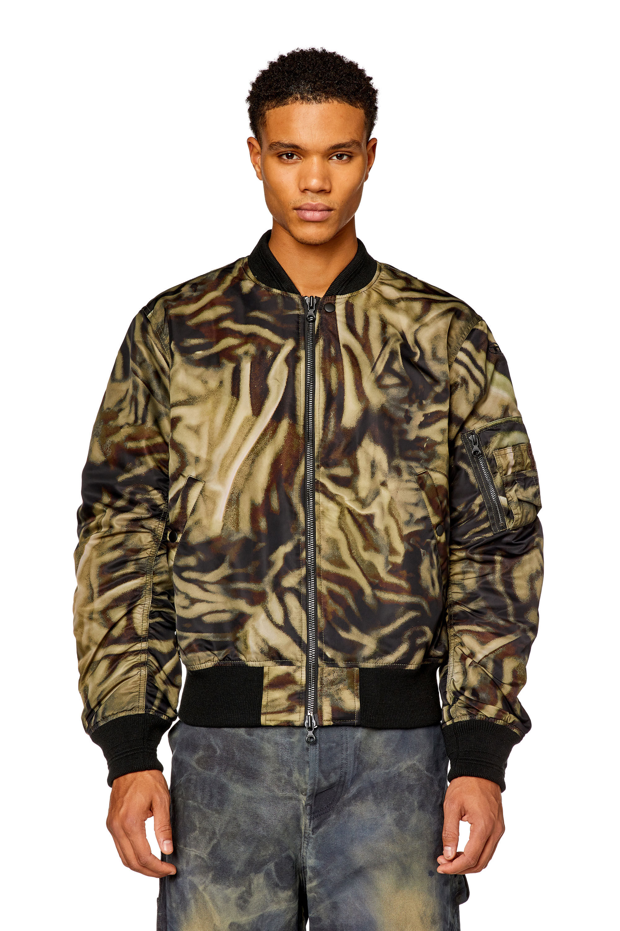 Mens zebra print jacket sale
