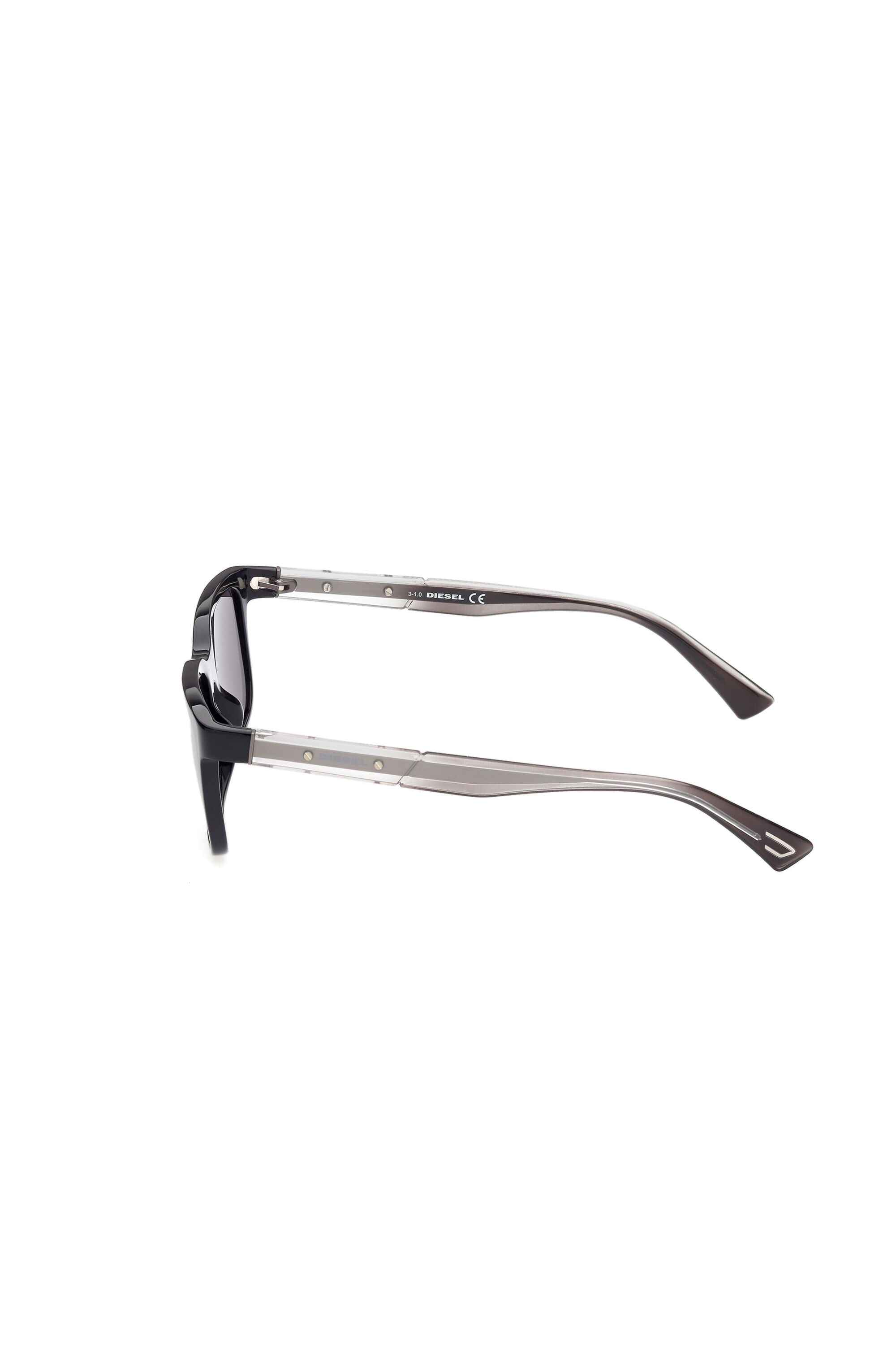 Diesel - DL0341, Gafas con varillas de metal Hombre in Negro - 4