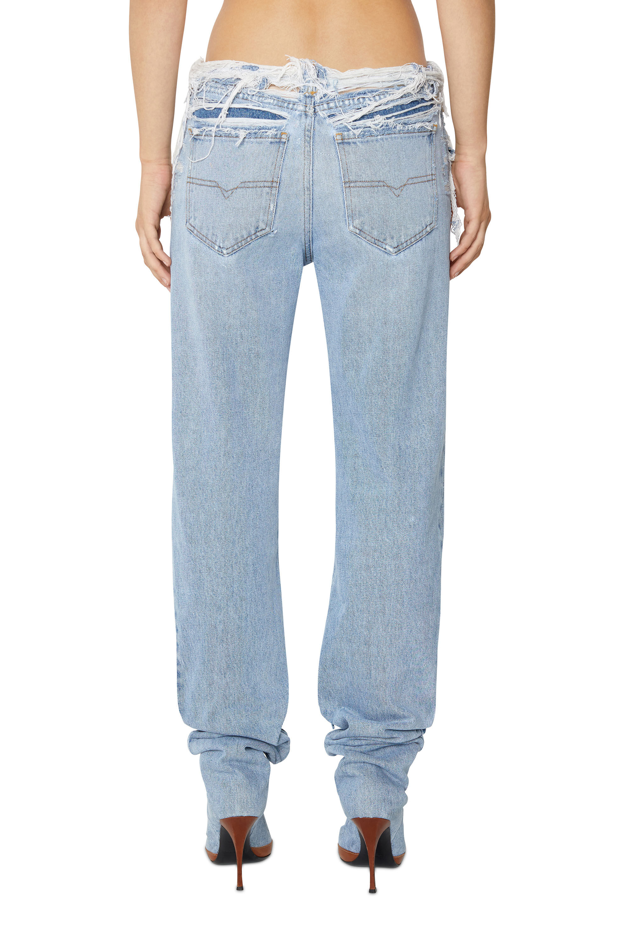 Women's Layered faded metallic top | Multicolor | Diesel