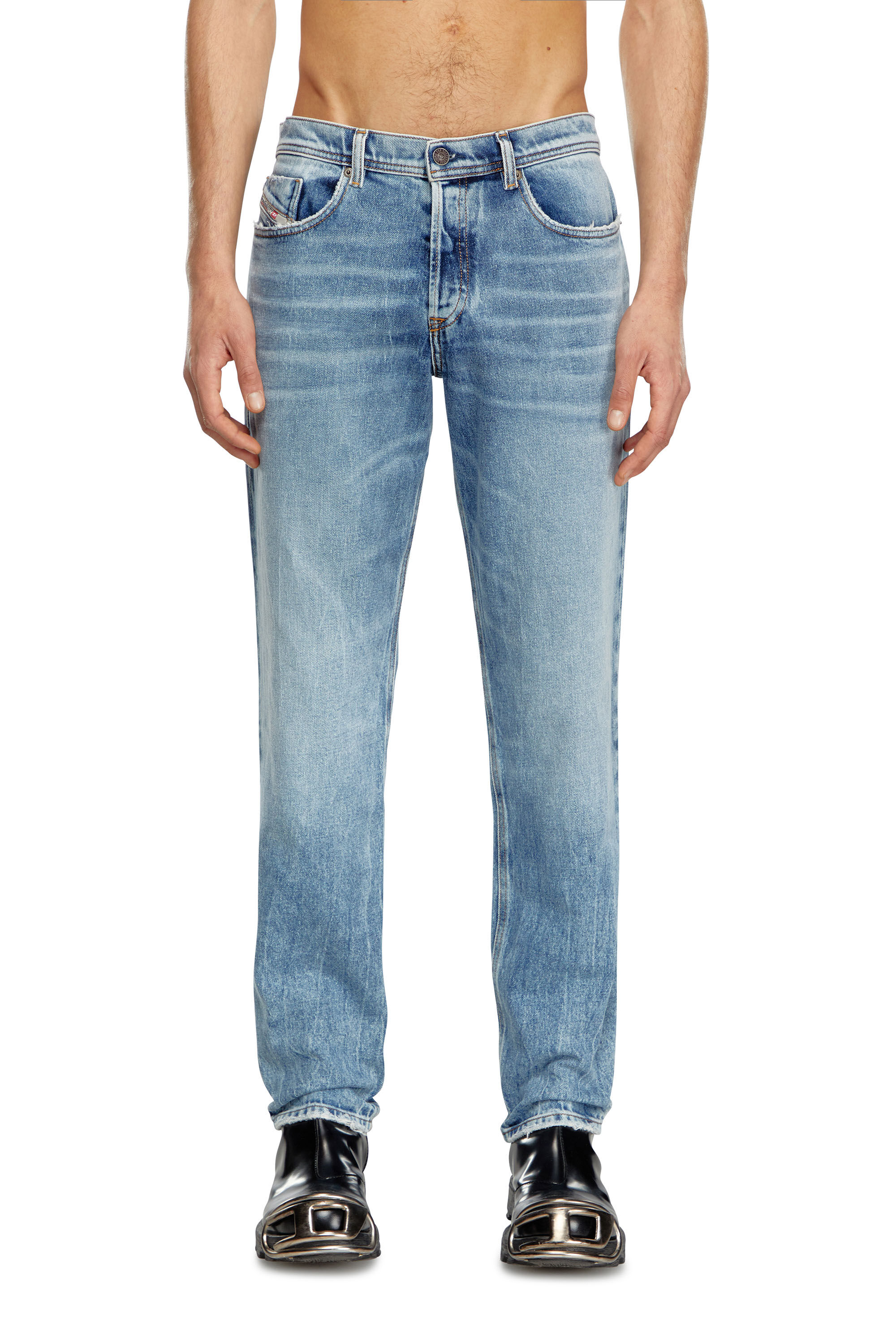 Diesel - Regular Jeans 2023 D-Finitive 09J54 Hombre, Azul medio - 3