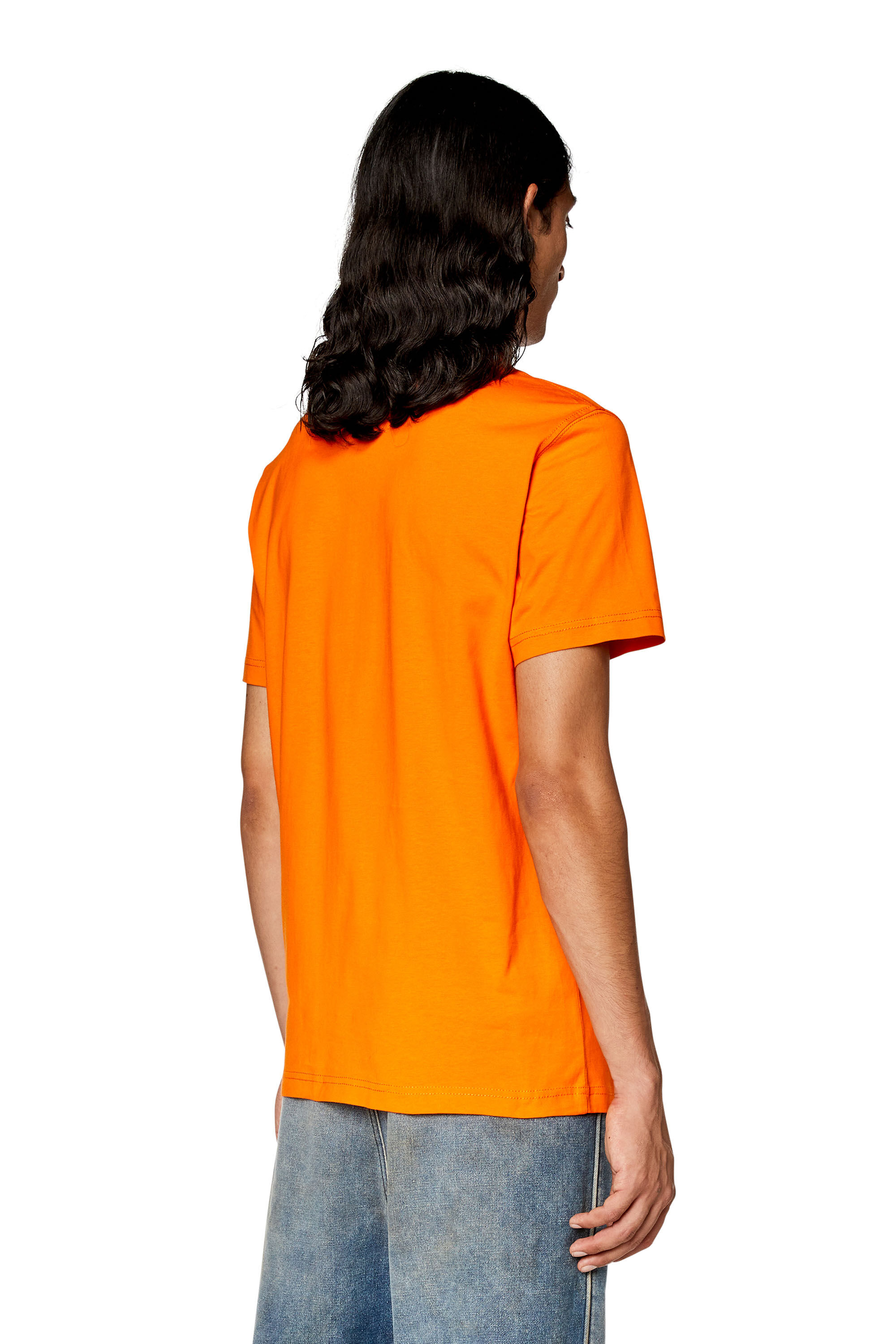 Men's T-shirt with Diesel puff print | Orange | Diesel