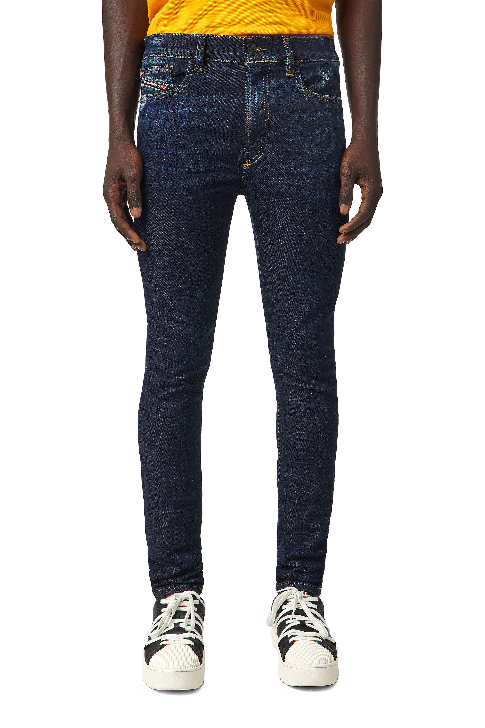 Diesel - D-Amny 09A84 Skinny Jeans, Azul Oscuro - Image 3
