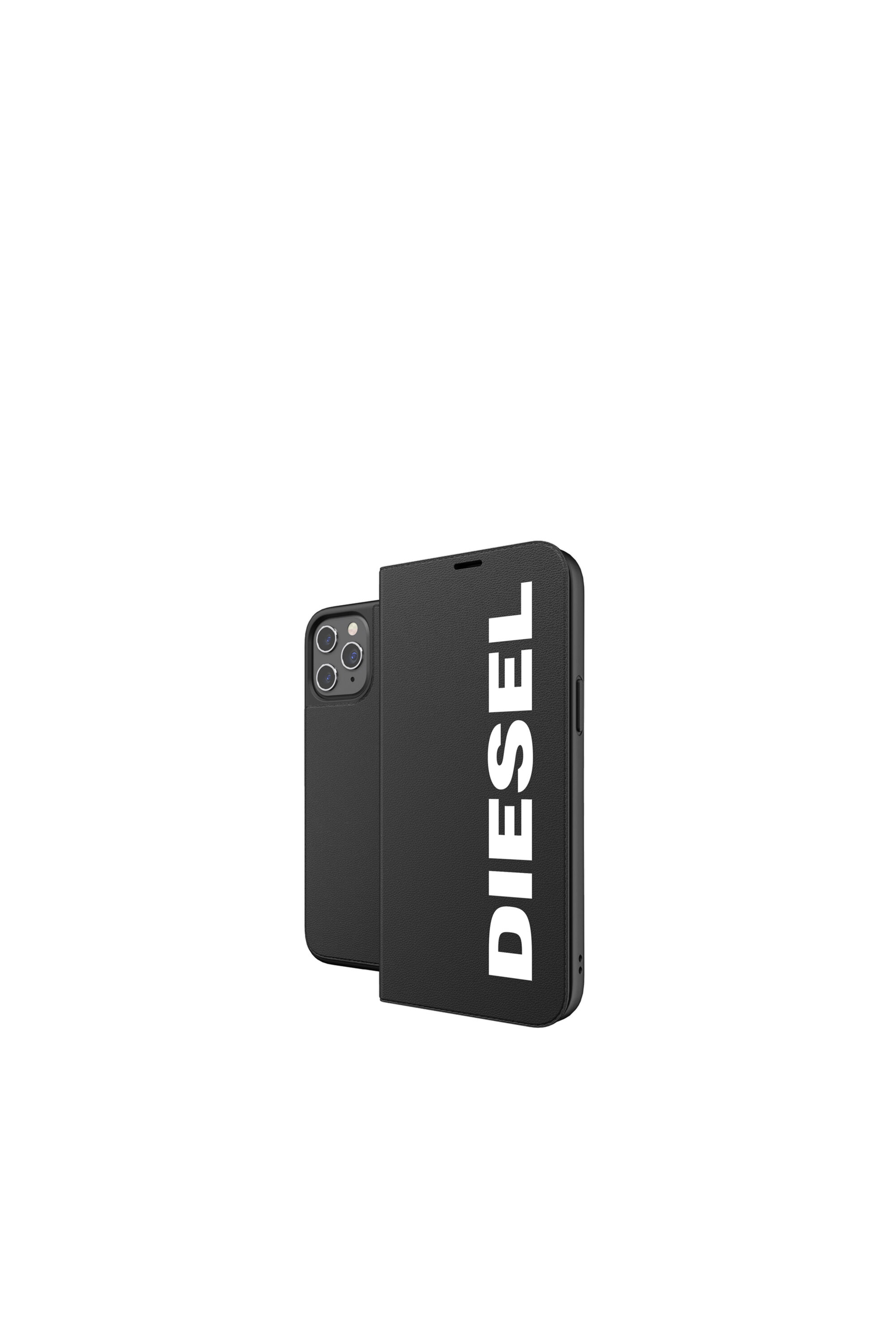 Diesel - 42487 BOOKLET CASE, Funda con tarjetero por iPhone 12 Pro Max Unisex in Negro - 1