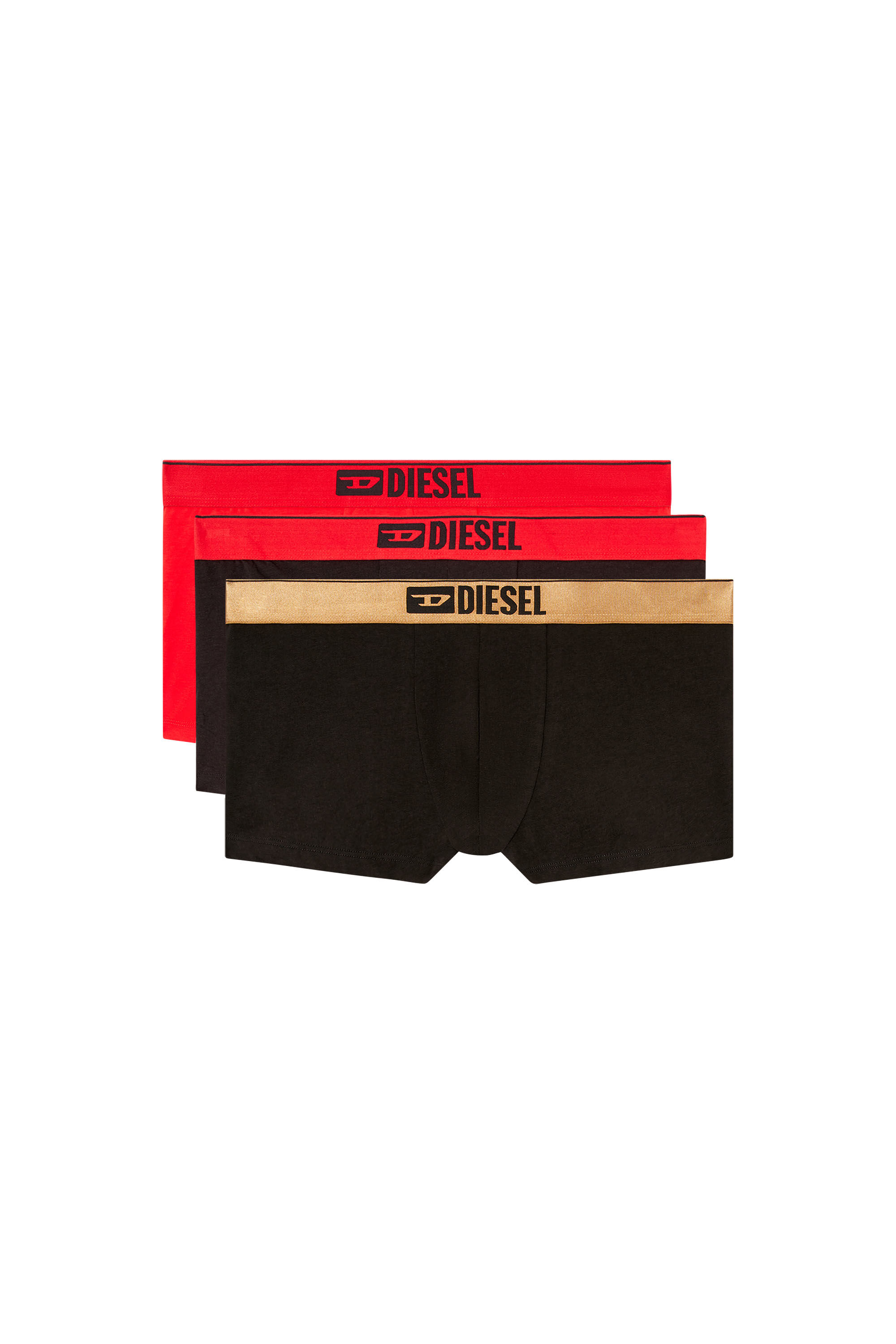 Diesel - DAMIEN-GFT-3PACK, Paquete de tres bóxers ajustados metálicos Hombre in Multicolor - 4