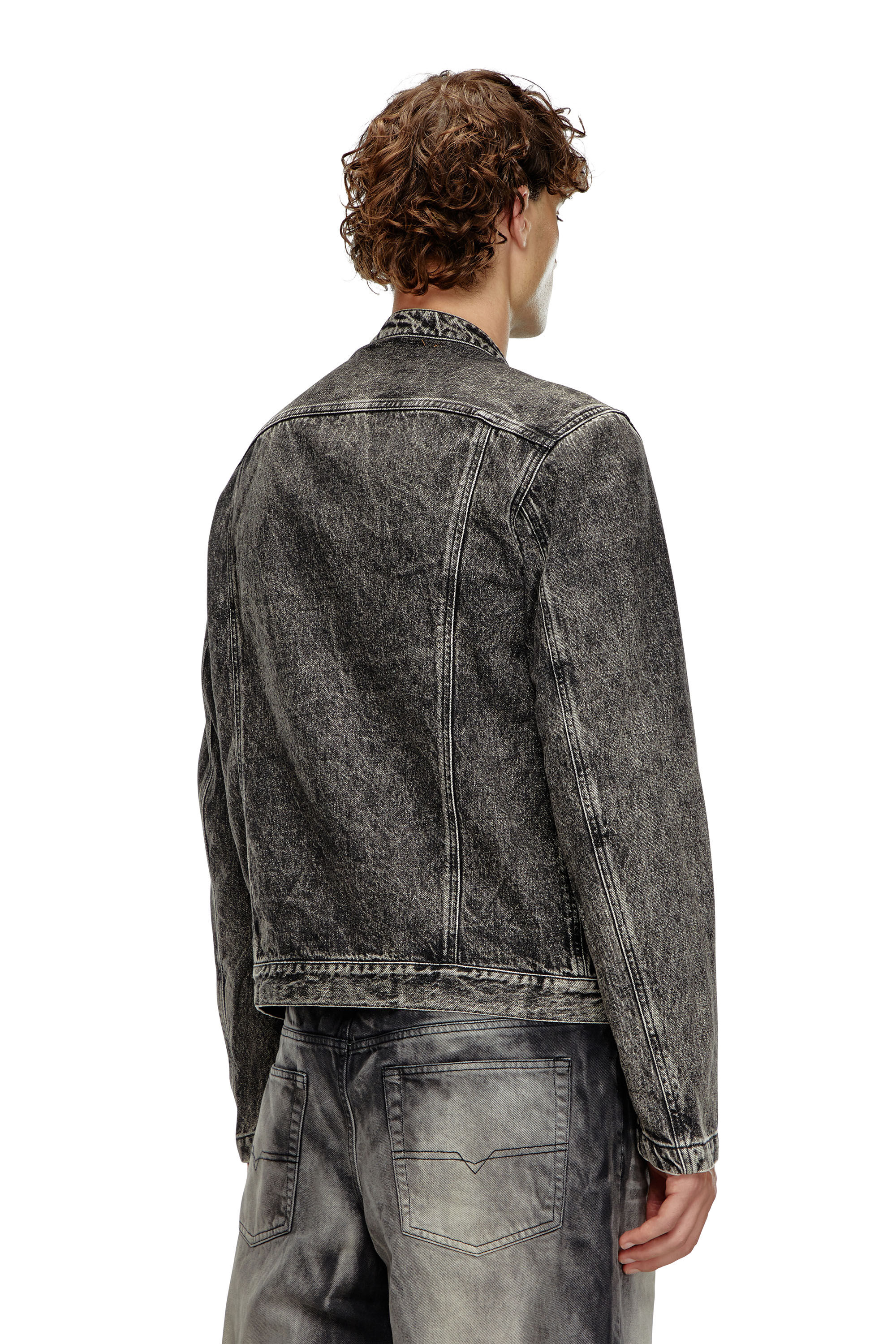 Diesel denim biker jacket outlet