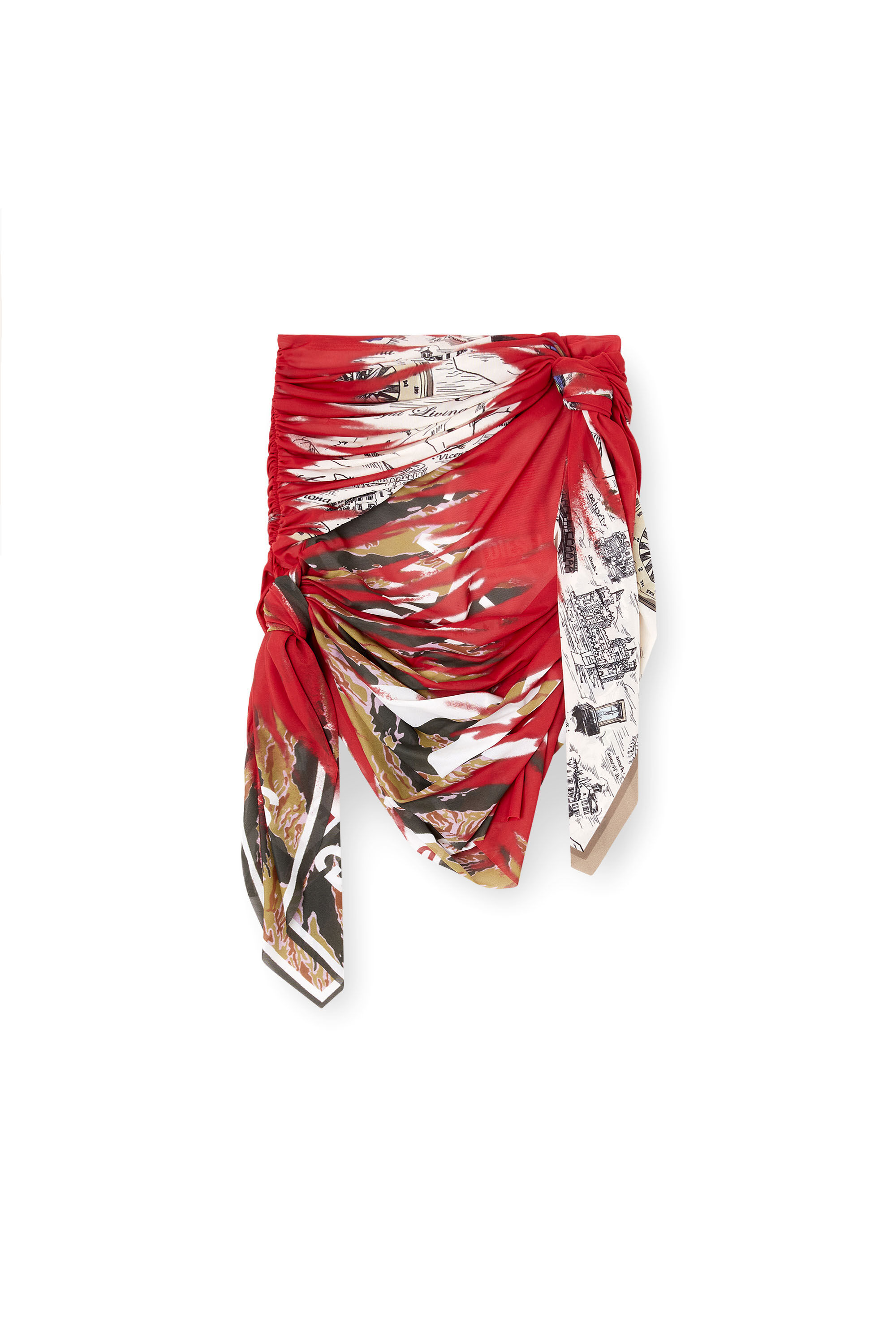 ROLAROLA★ ROLA TIE-DYE WRAP SKIRT MULTI_SK-21374 SK-21374) ROLA TIE-DYE WRAP SKIRT MULTI - 감도 깊은 취향
