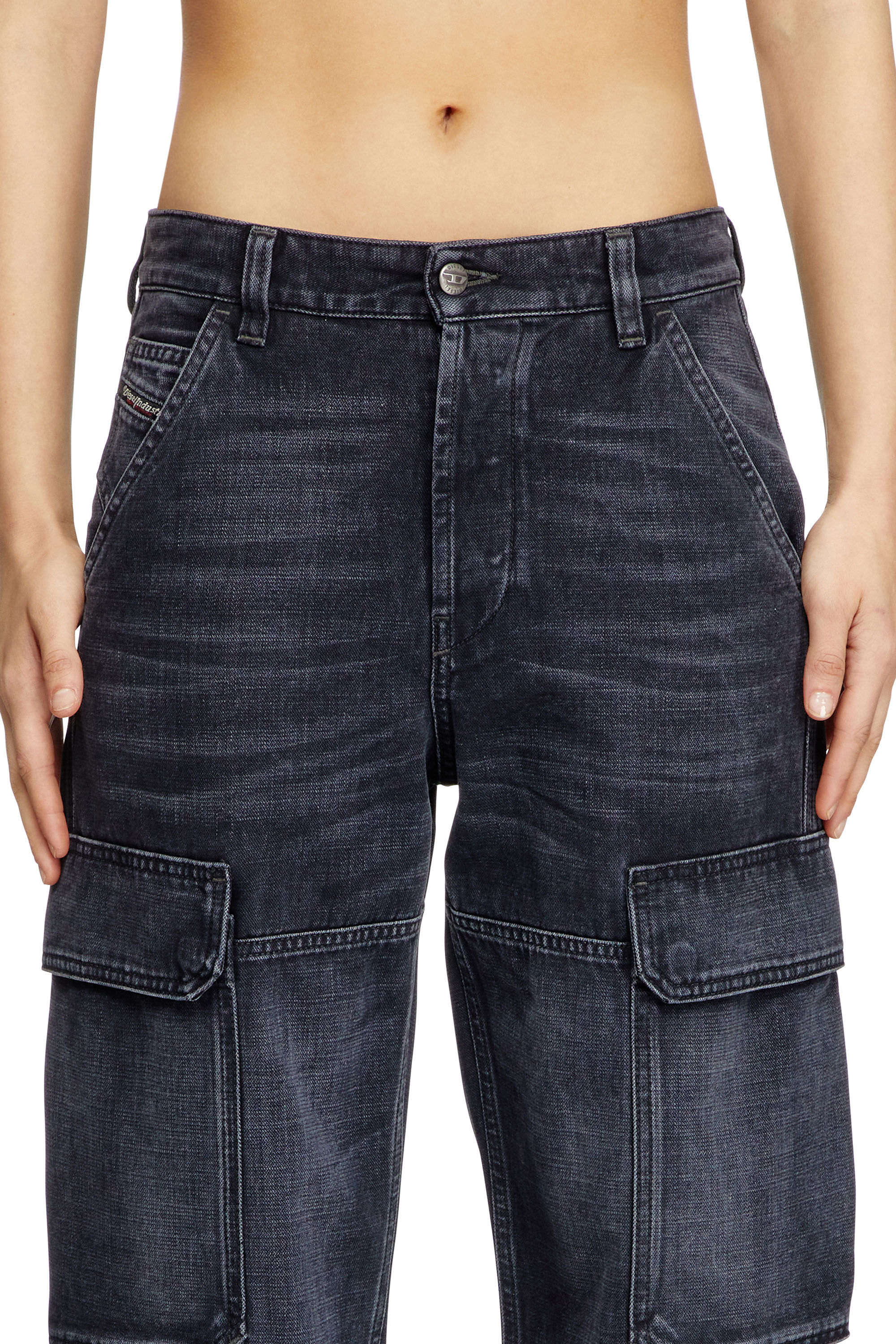 Women's Regular Jeans | Black/Dark grey | Diesel D-Pot Women's Regular Jeans | Black/Dark grey | Diesel D-Pot