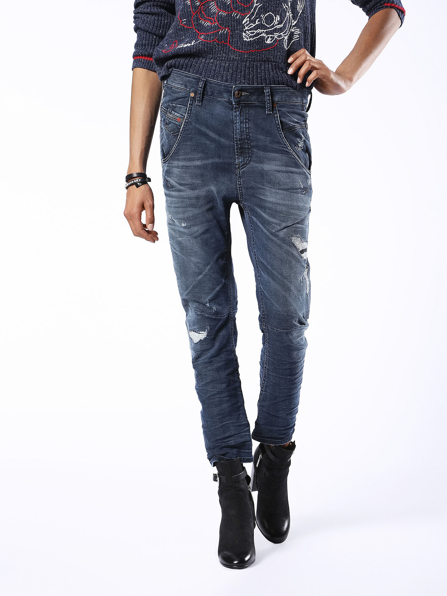 Diesel - Fayza JoggJeans 0675M, Blue Jeans - Image 4