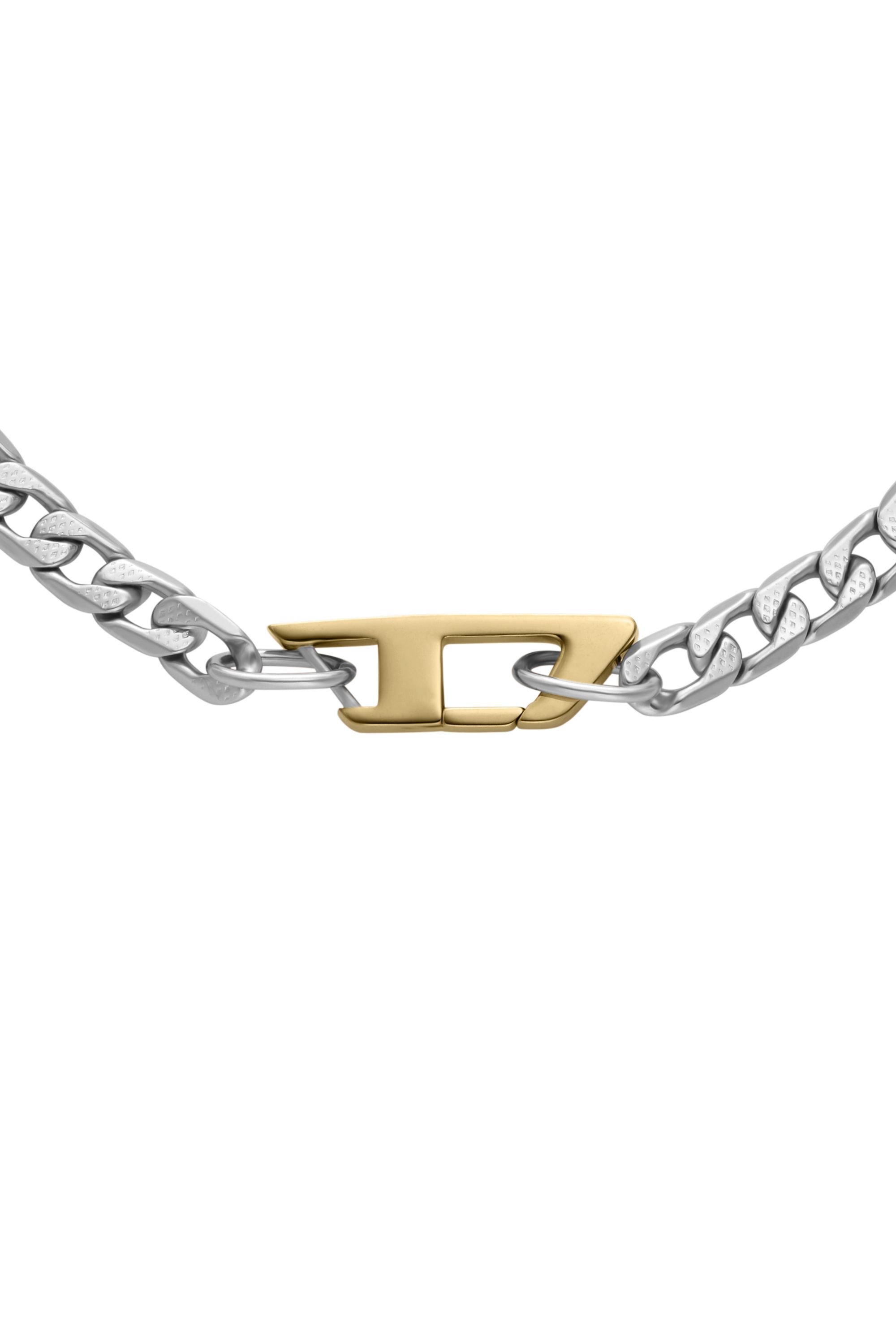 Diesel - DX1343, Collar de cadena de acero inoxidable Unisex in Plateado - 2