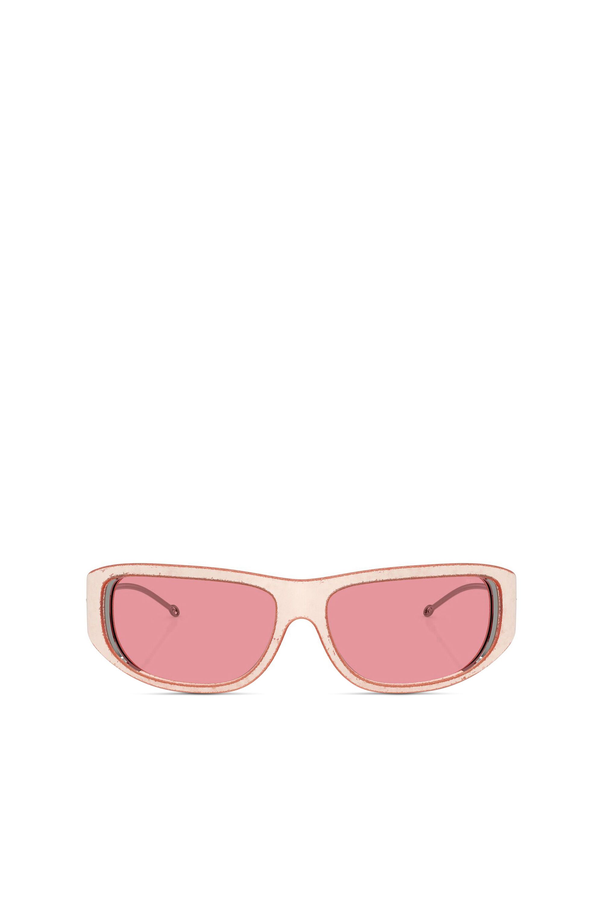 Diesel - 0DL3001 SIZE 61, Unisex's Wraparound style sunglasses in Pink - 1