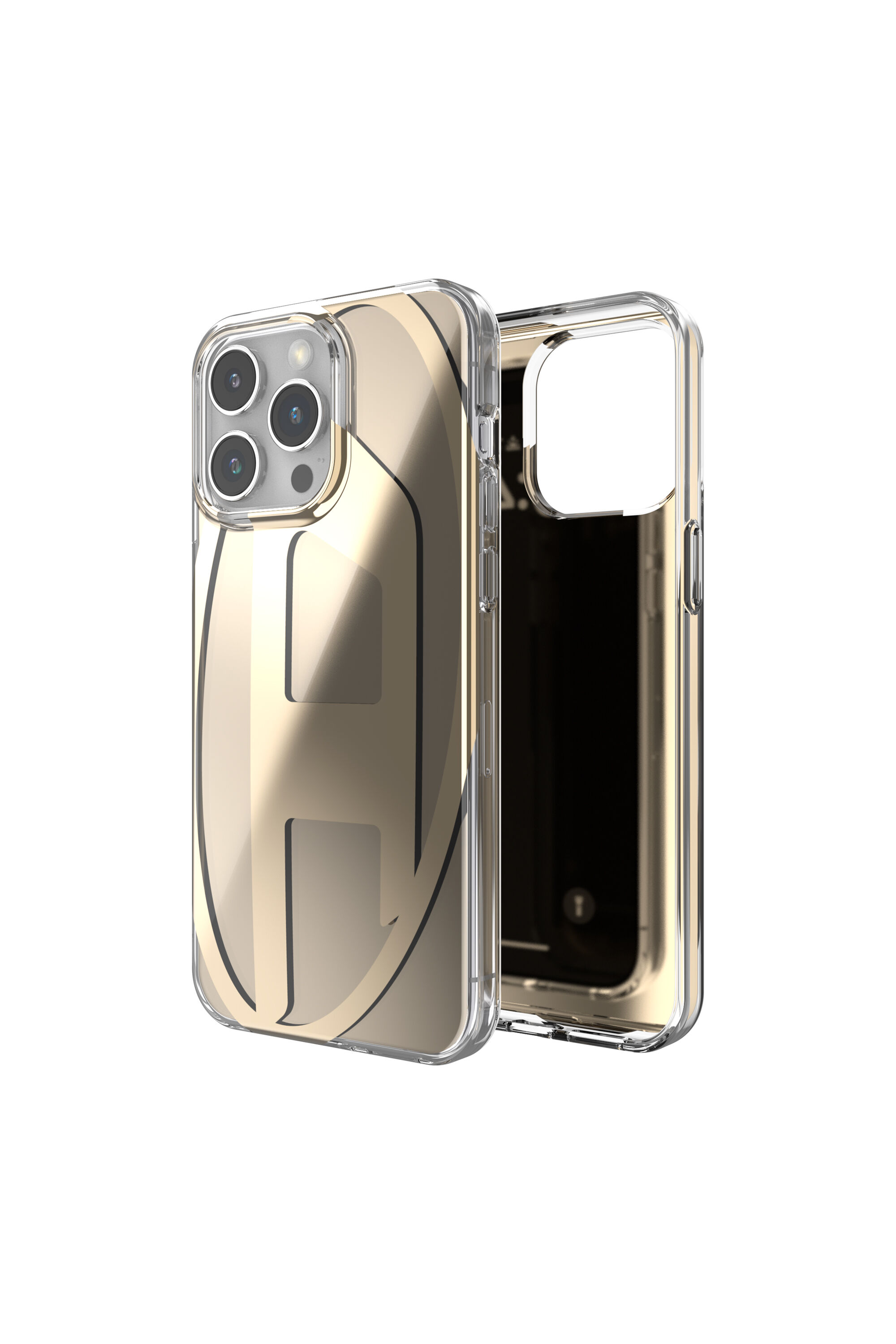 Diesel - 54091 MOULDED CASE, Funda Oval D iP15 Pro Max Unisex in Dorado - 1