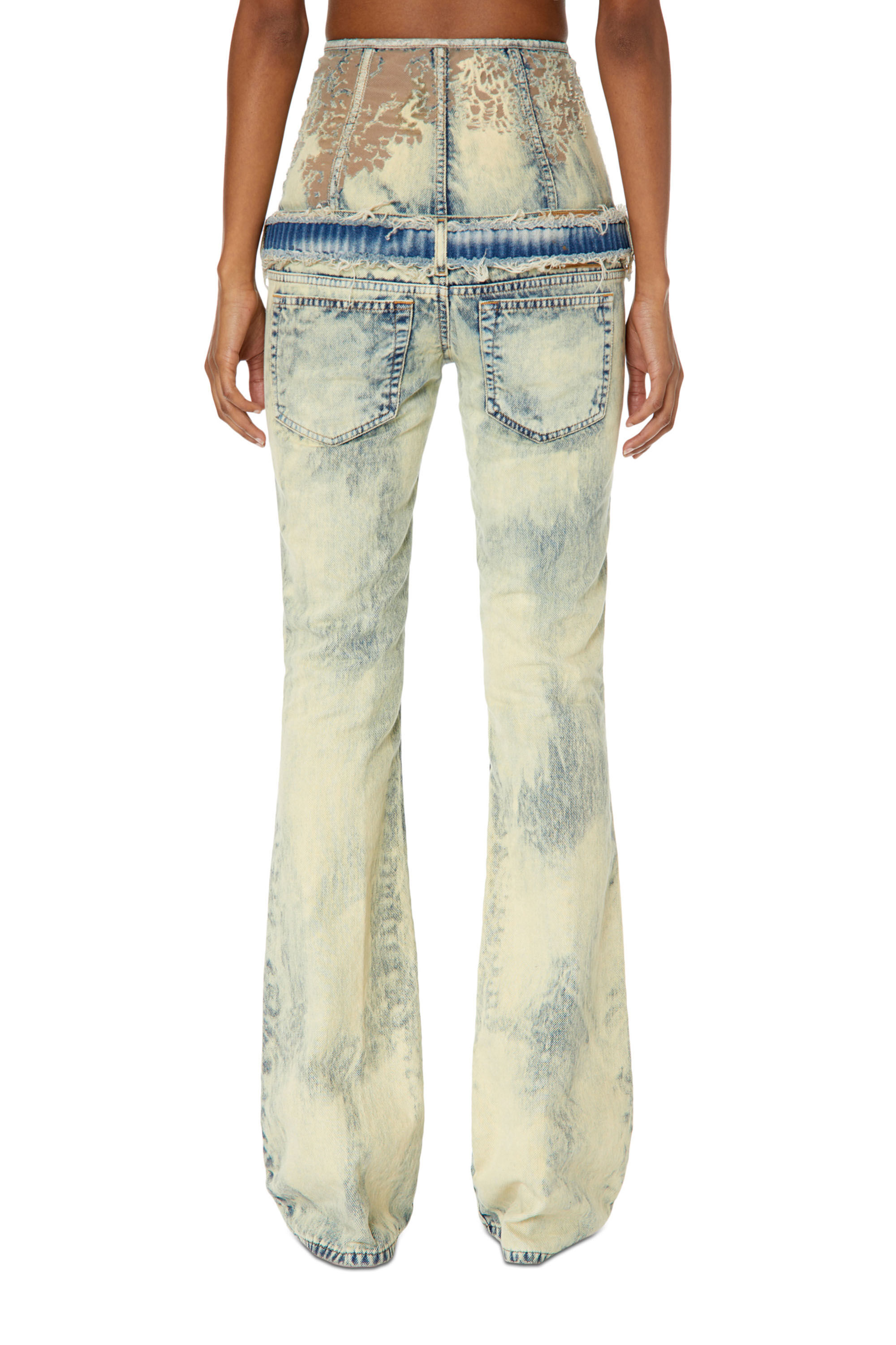 1969 D-Ebbey 068GP Woman: Bootcut and Flare Light blue Jeans | Diesel