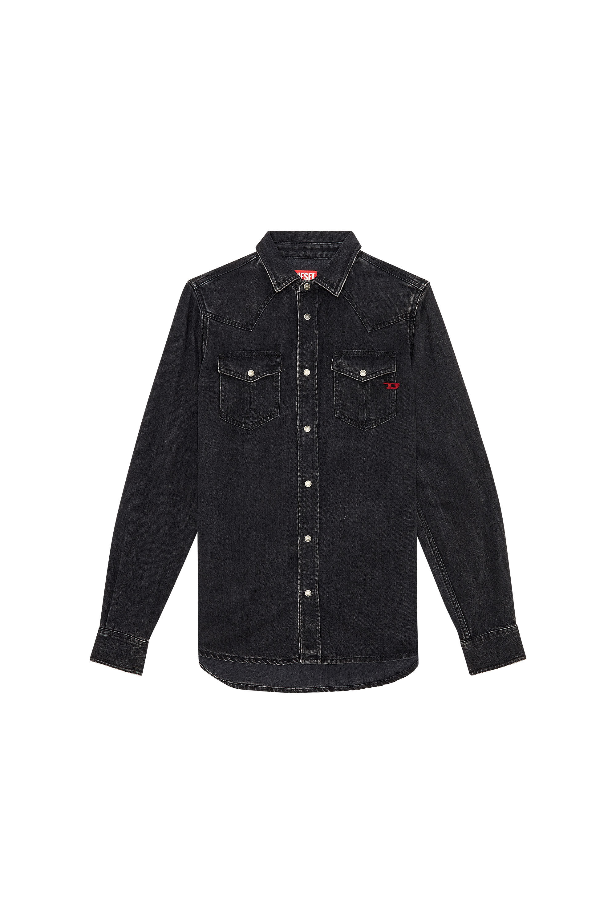 福袋安いいね半額ストア Men's Overshirt in Tencel denim | Black | Diesel ウェア