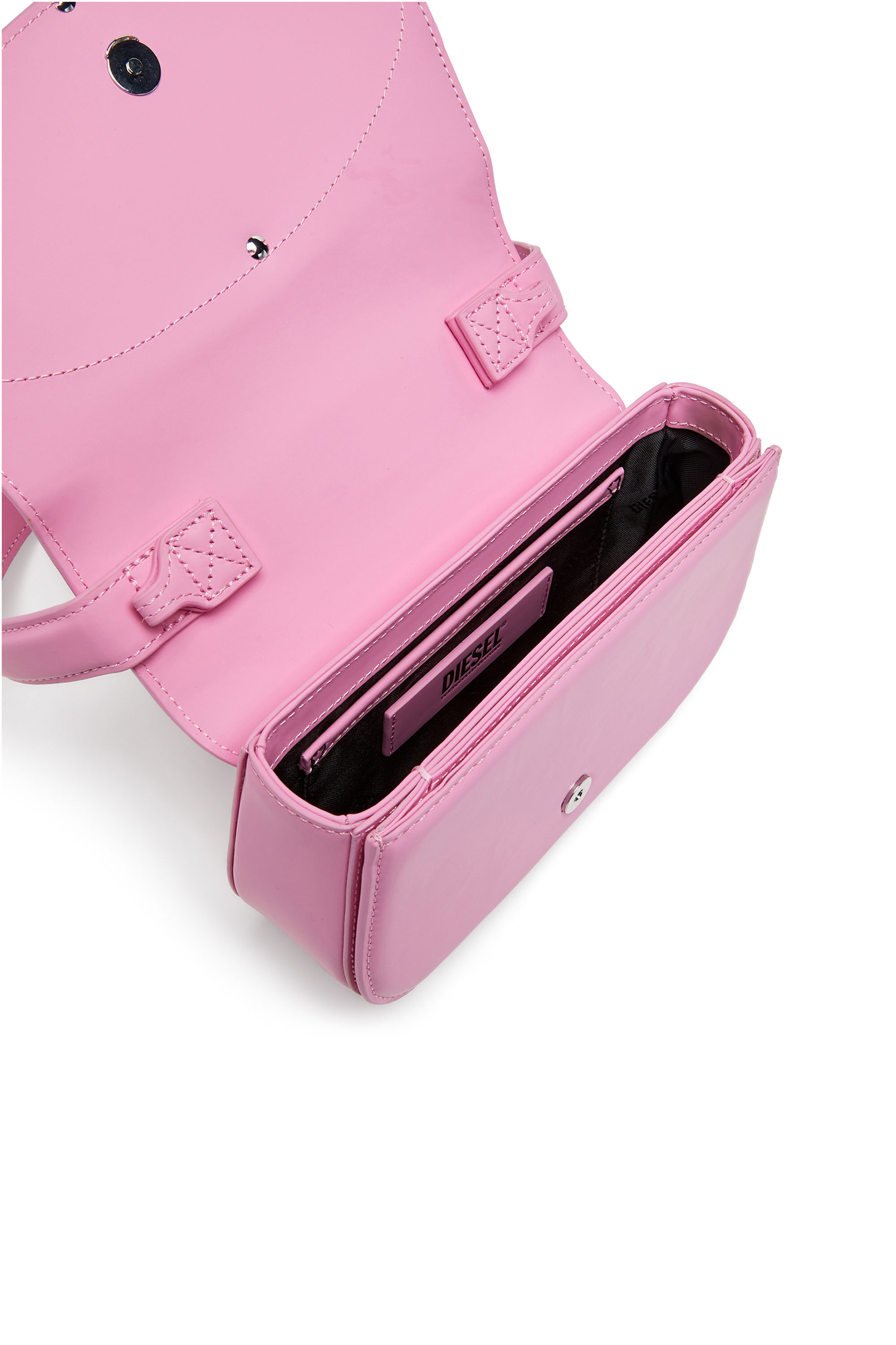 Women's 1DR - Iconic shoulder bag in matte leather | Pink | Diesel