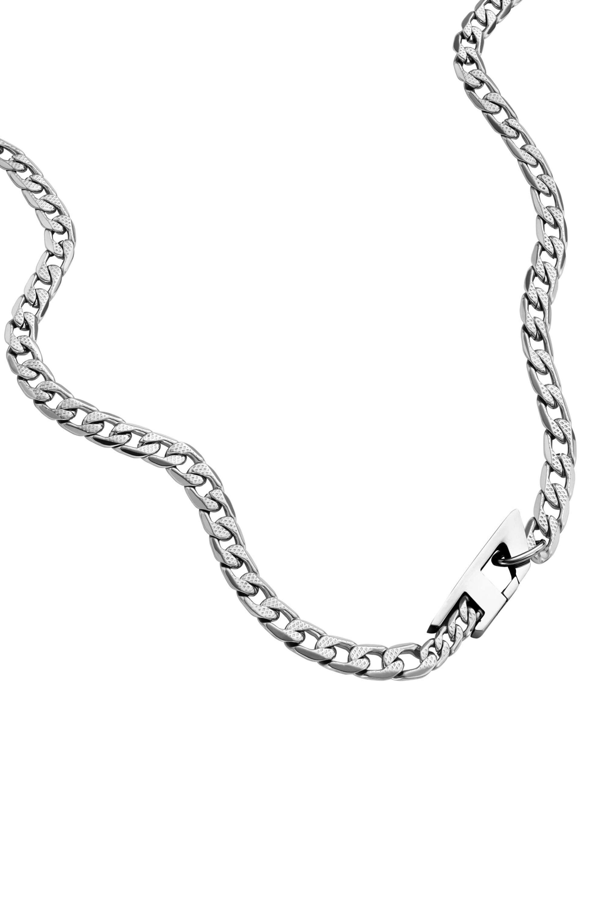 Women's Stainless steel chain necklace | Silver | Diesel