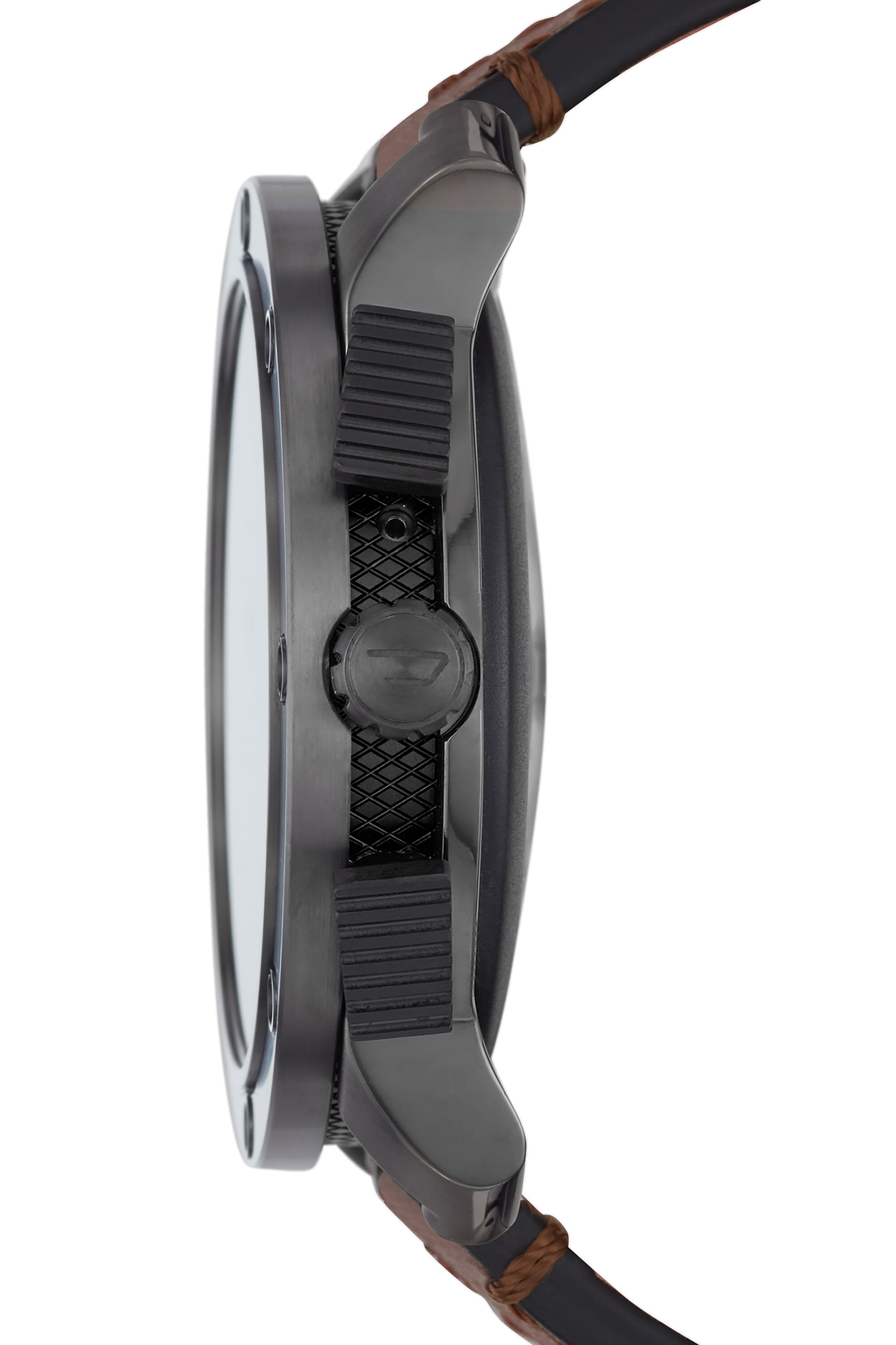 DZT2032 Man Axial smartwatch brown leather Diesel