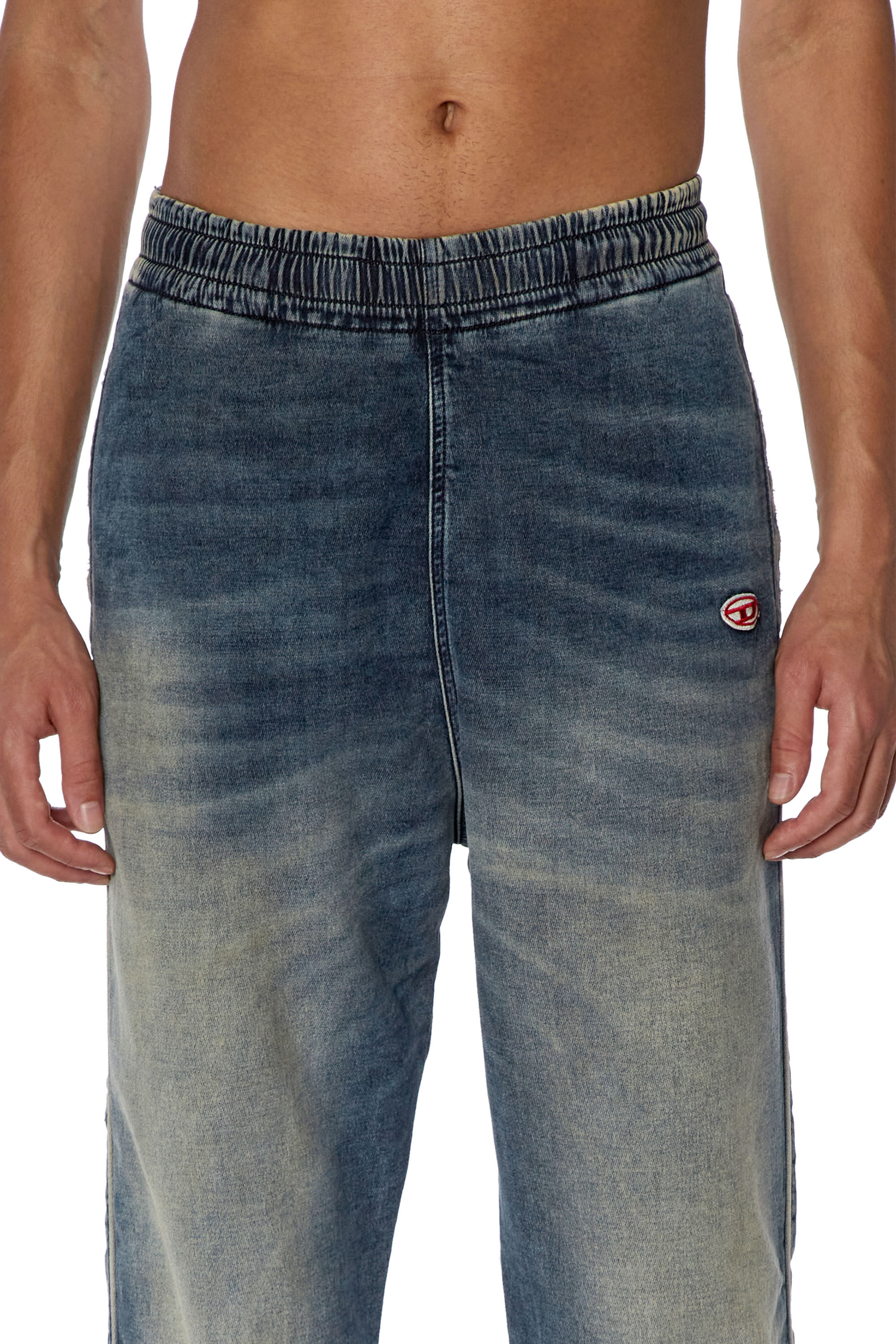 Diesel - Tapered D-Lab Track Denim 068FN, Azul Oscuro - Image 5