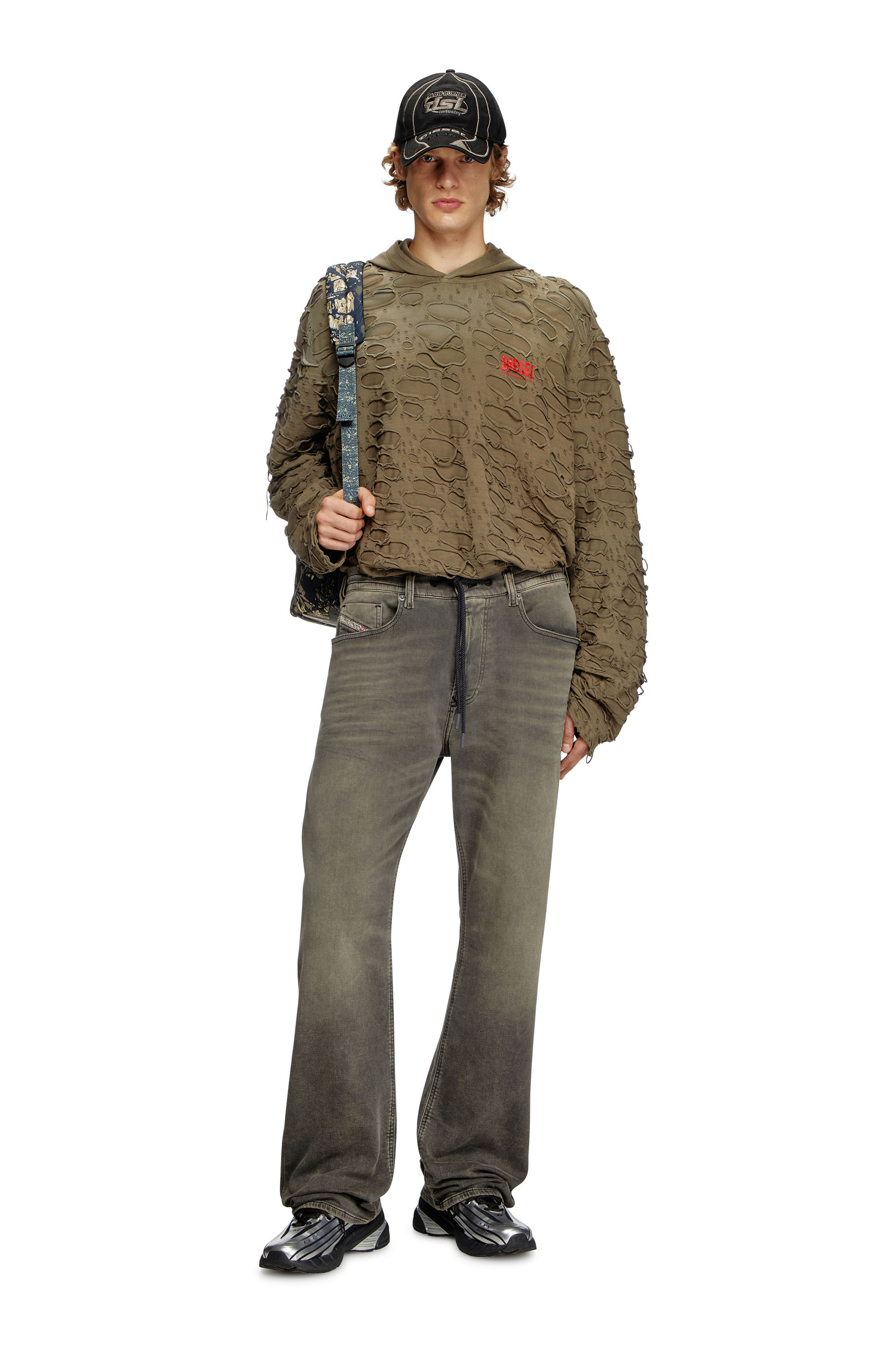 Men's Relaxed Jeans | Light Grey | Diesel 2080 D-Reel Joggjeans®