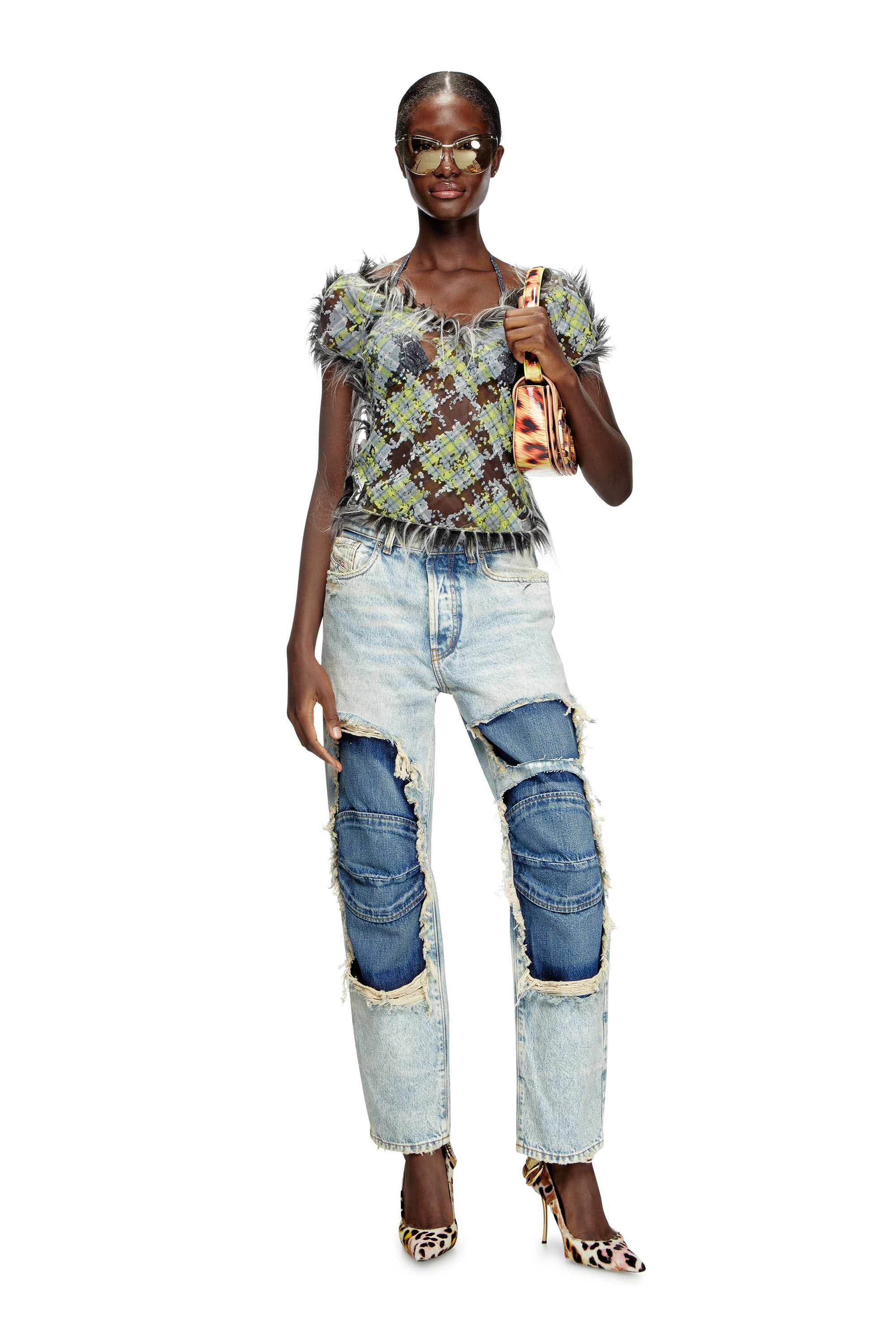 Women's Relaxed Jeans | Light Blue | Diesel D-Fire Women's Relaxed Jeans | Light Blue | Diesel D-Fire