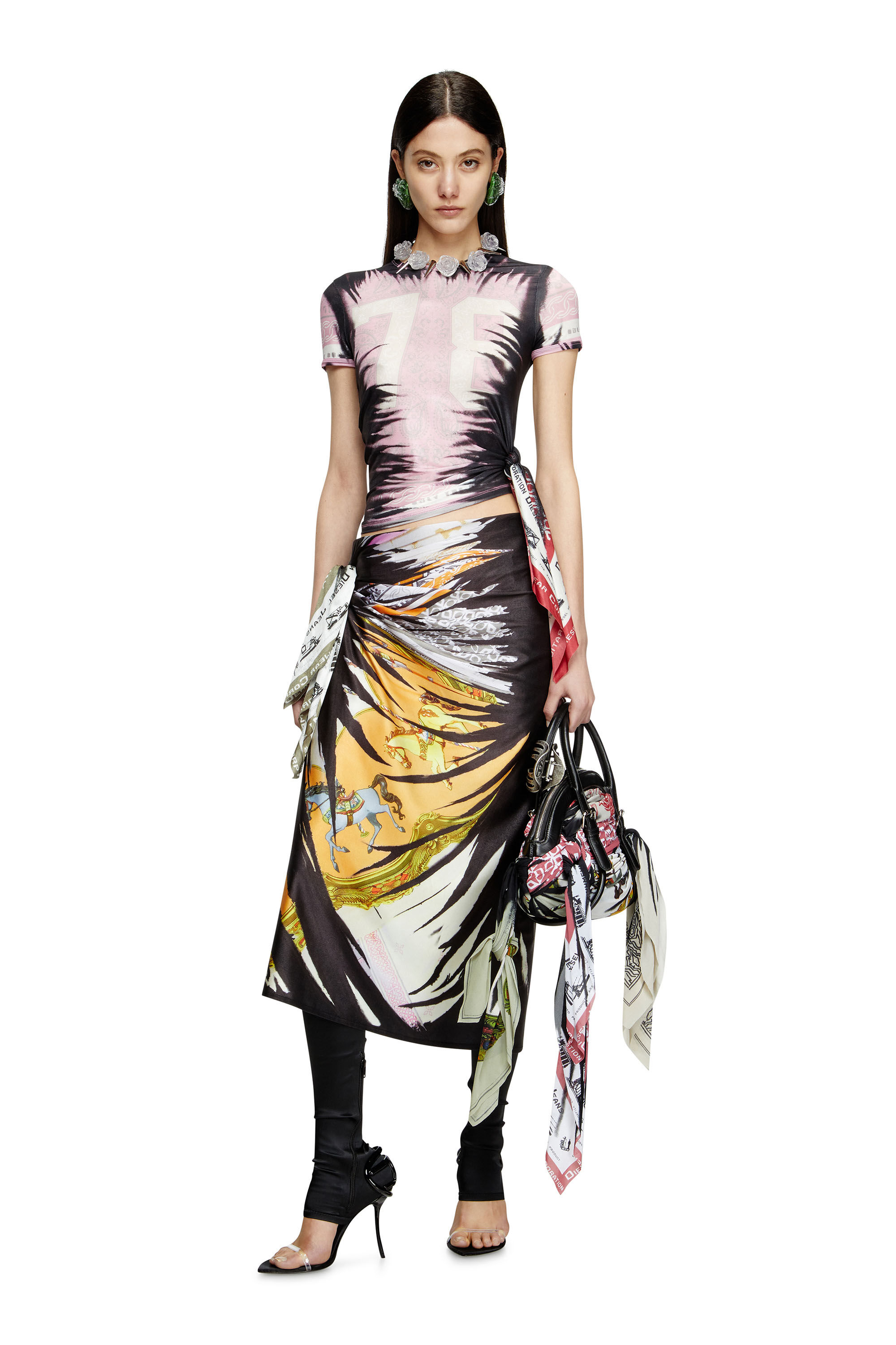Double Belted Twill Wrap Skirt - YouTube