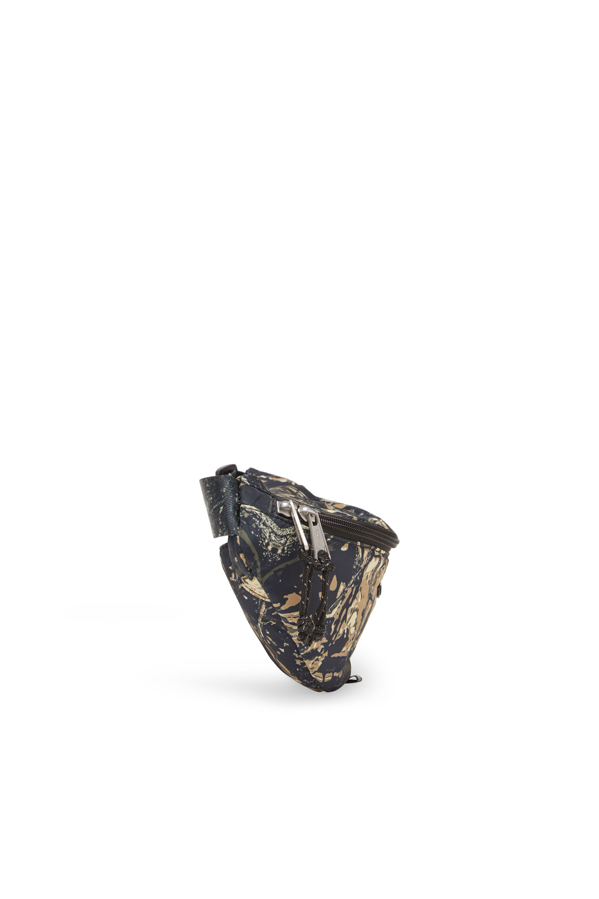 Diesel - D-PACK BELTBAG X, D-Pack-Riñonera de tejido con estampado de camuflaje Hombre in Verde - 4