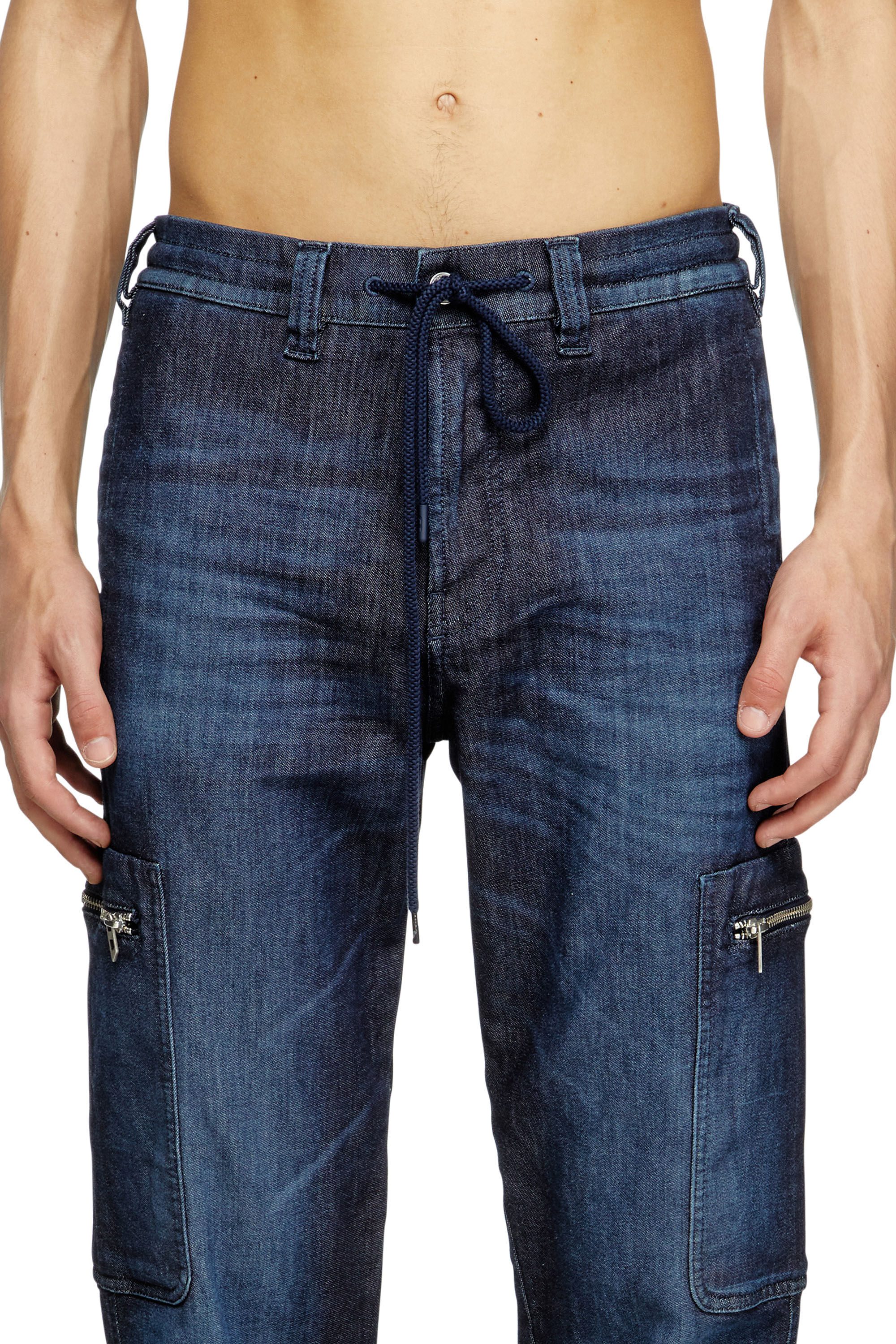 Diesel - Slim D-Lab JoggJeans® 09L11 Unisex, Azul Oscuro - 4