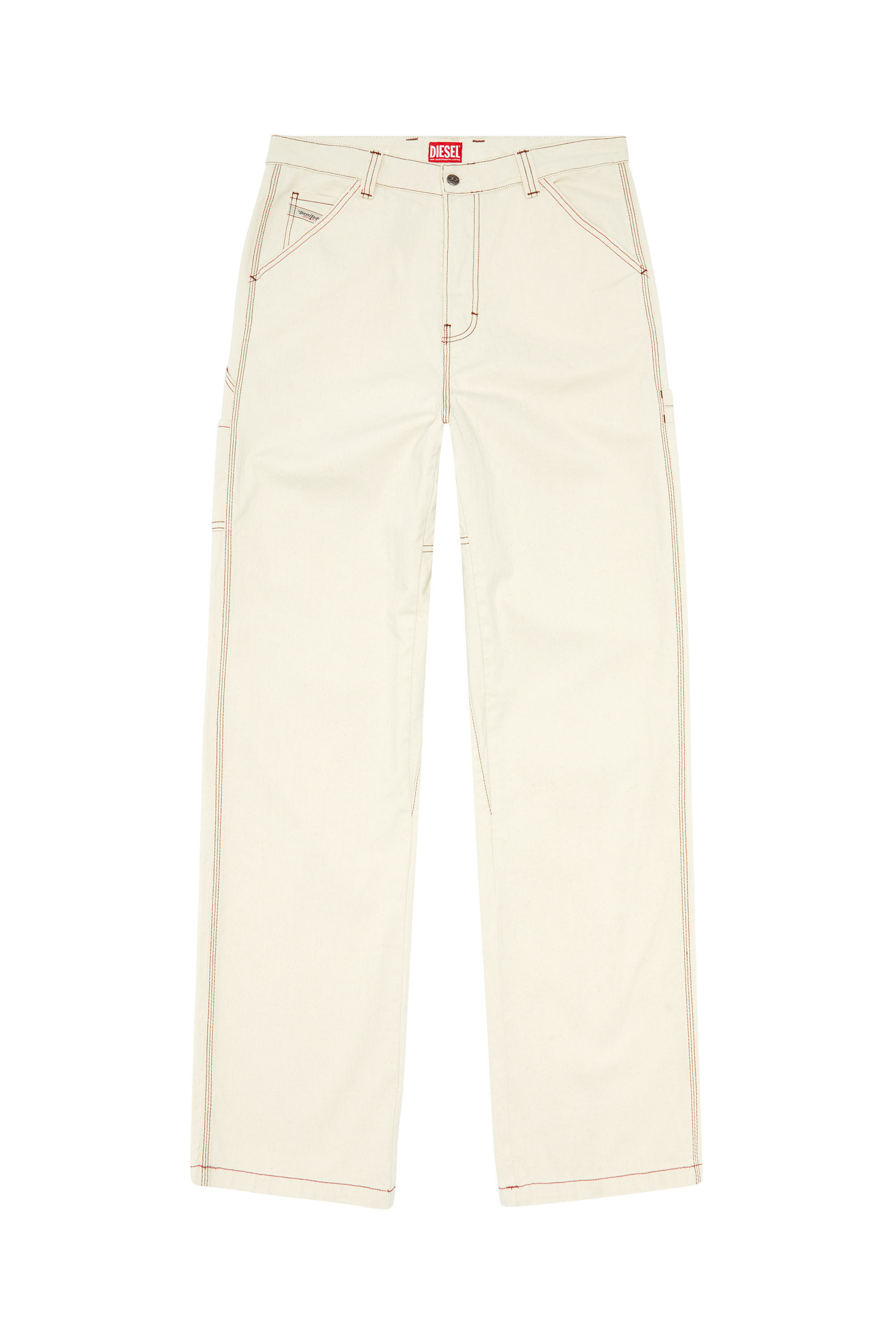 Men's Relaxed Jeans | White | Diesel D-Livery