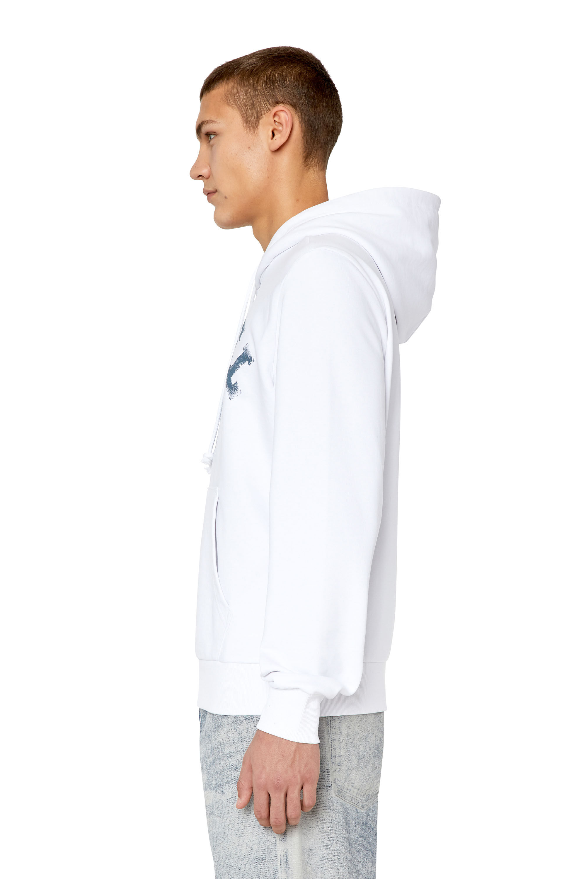 S-GINN-HOOD-K30 Man: Hoodie with Diesel circle print | Diesel