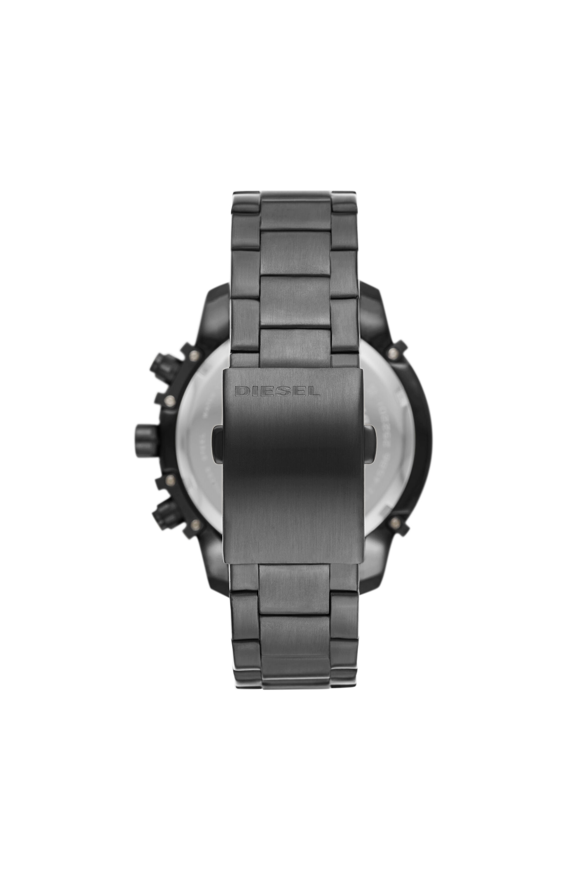 DZ4586 Man: Griffed chronograph gunmetal steel watch | Diesel
