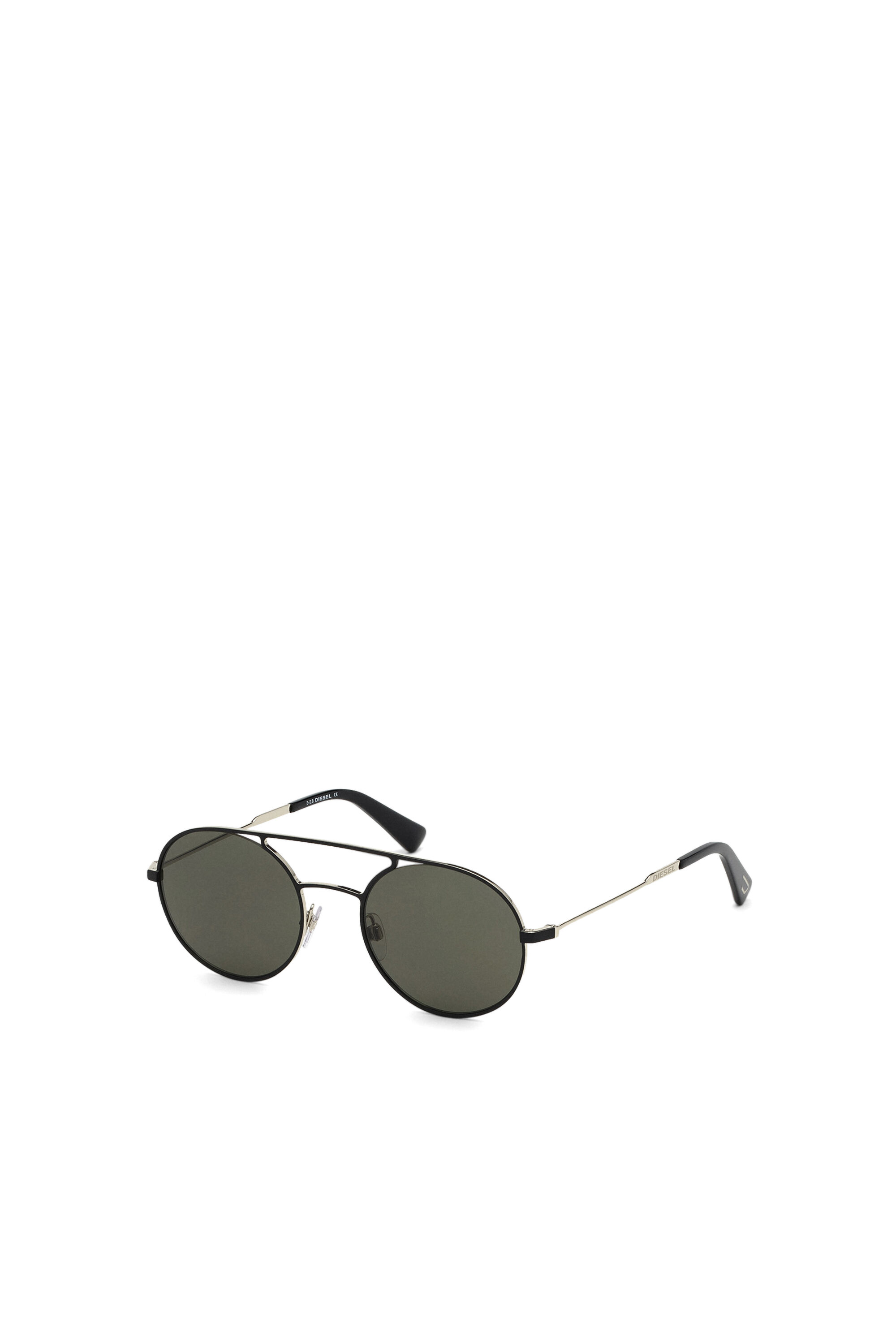 Diesel - DL0301, Unisex's Sunglasses in metal in Black/Gold - 2