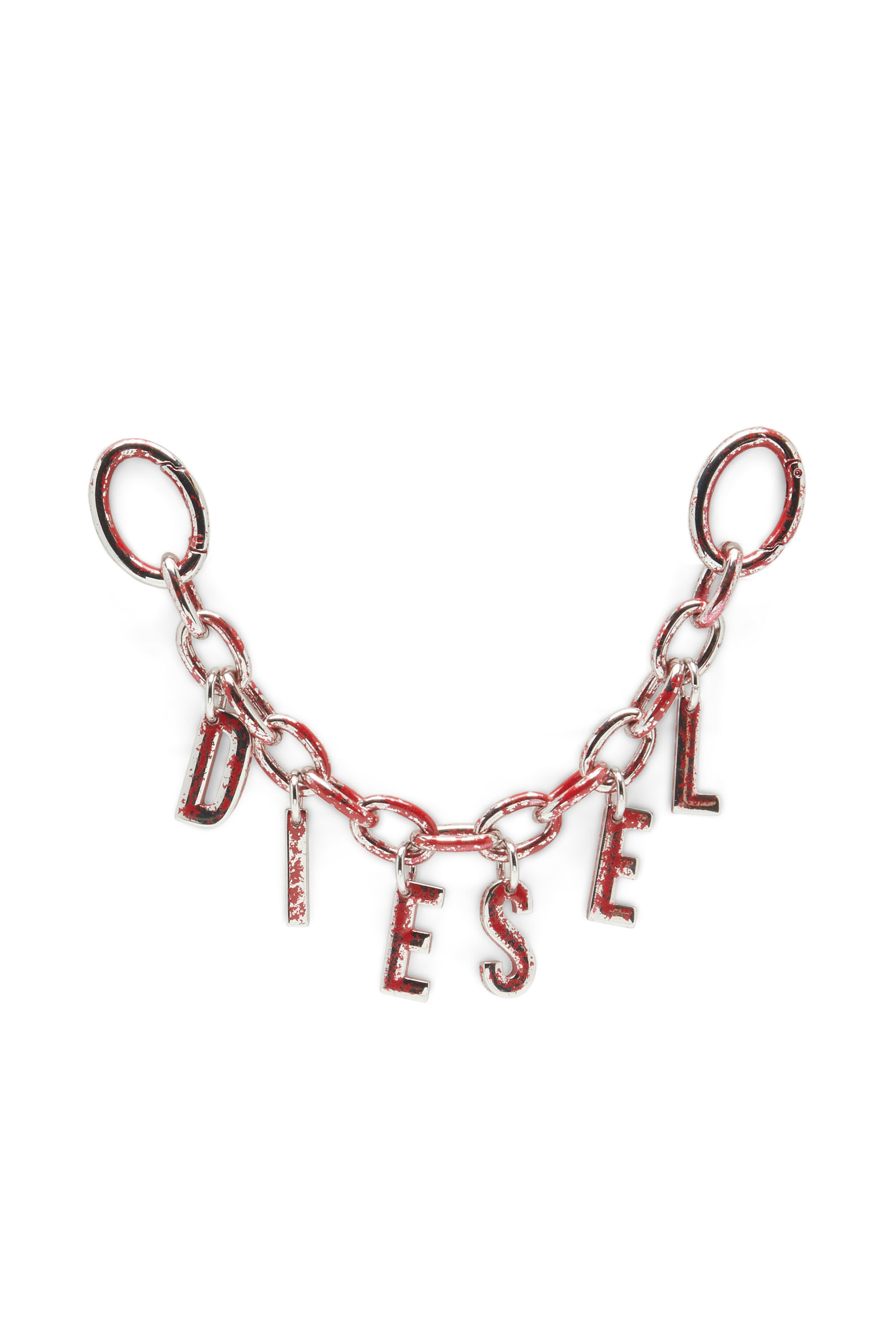 DIESEL Women's Treated Metal Bag Charm/charm Bracelet