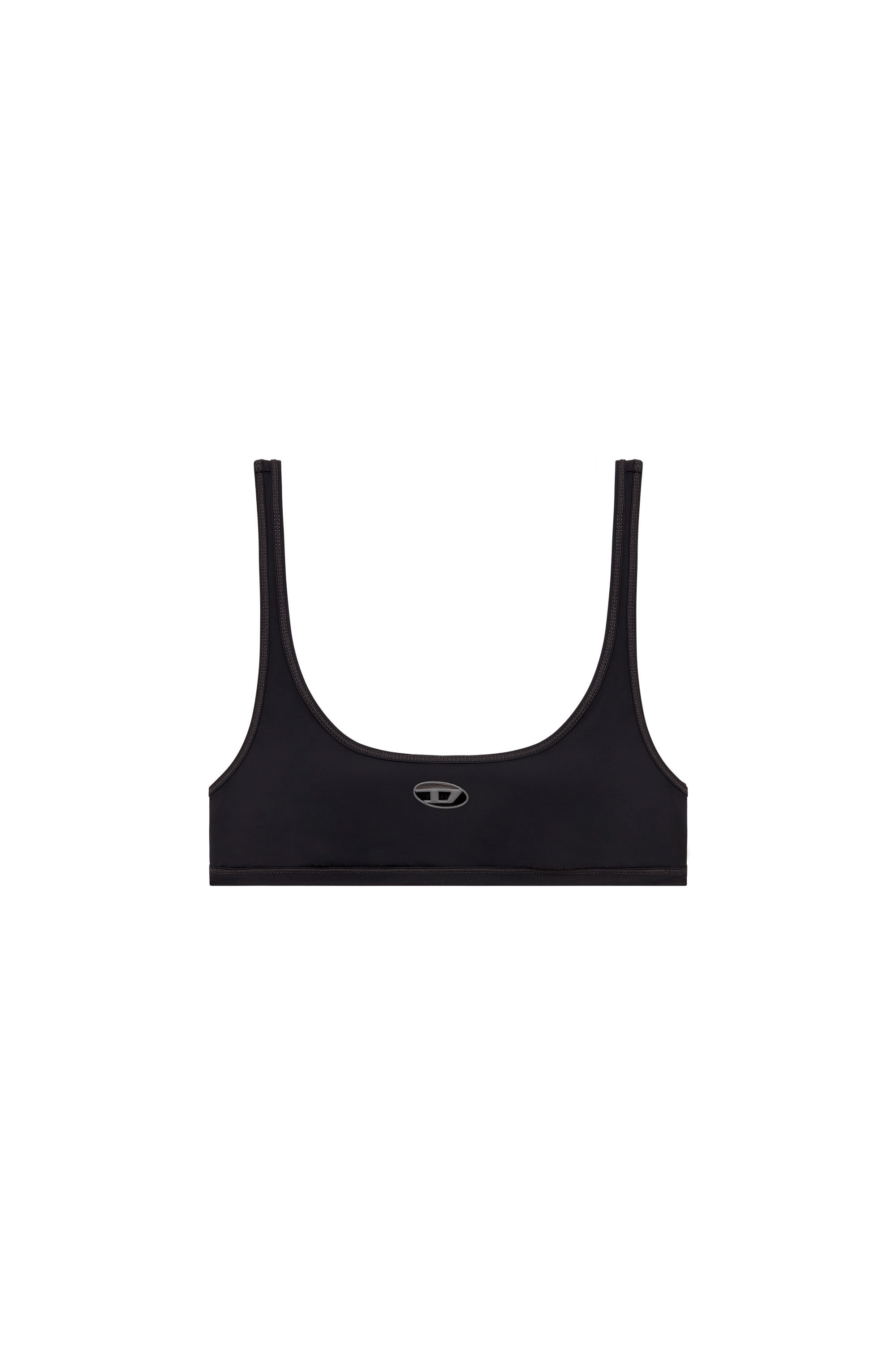 Diesel - CHELSEA-UTLT, Woman's Sports bra with cut-out logo in Black - 5