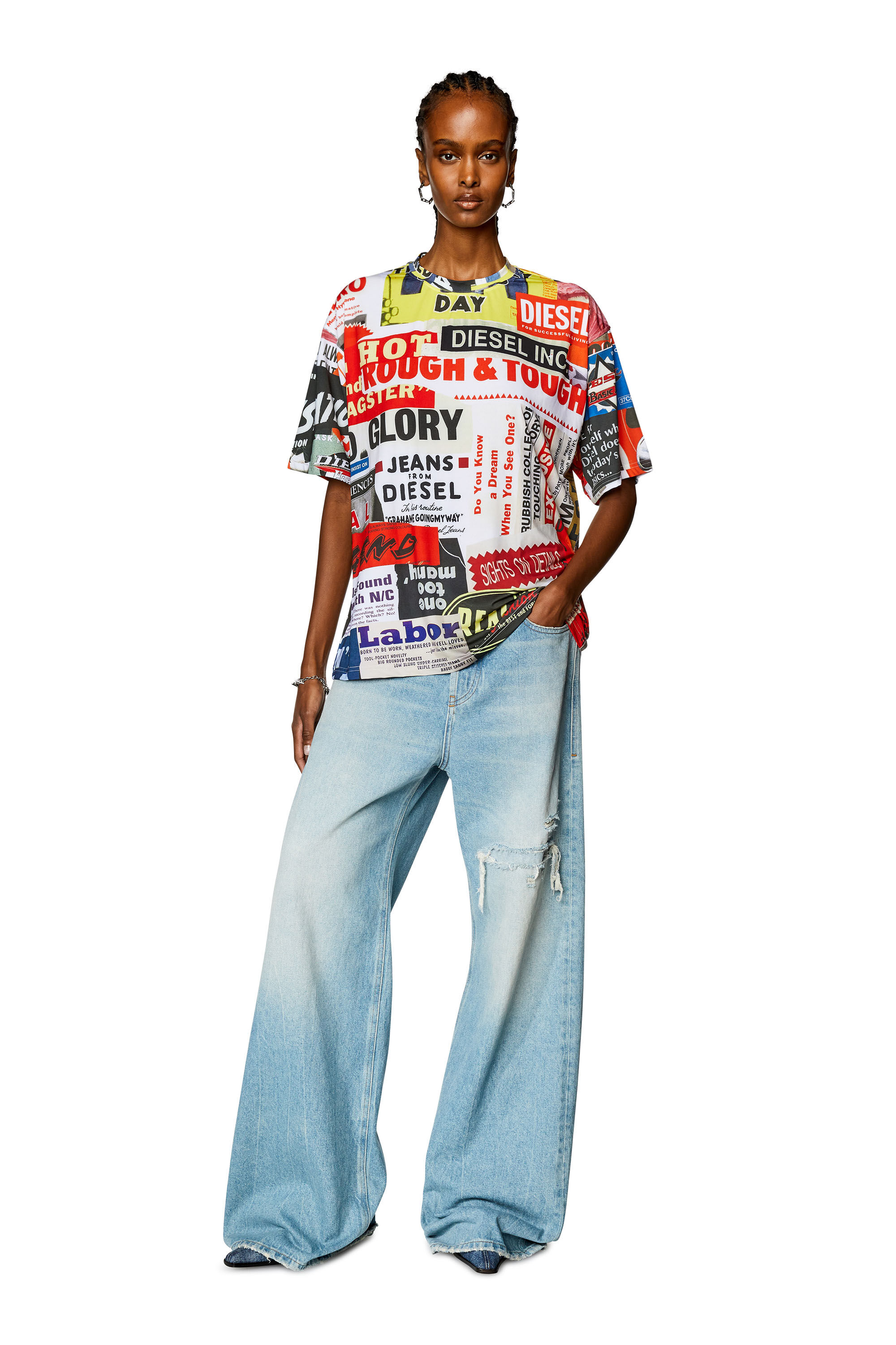 古典 graphic Anniversary 45th Women's T-shirt Diesel | 時計