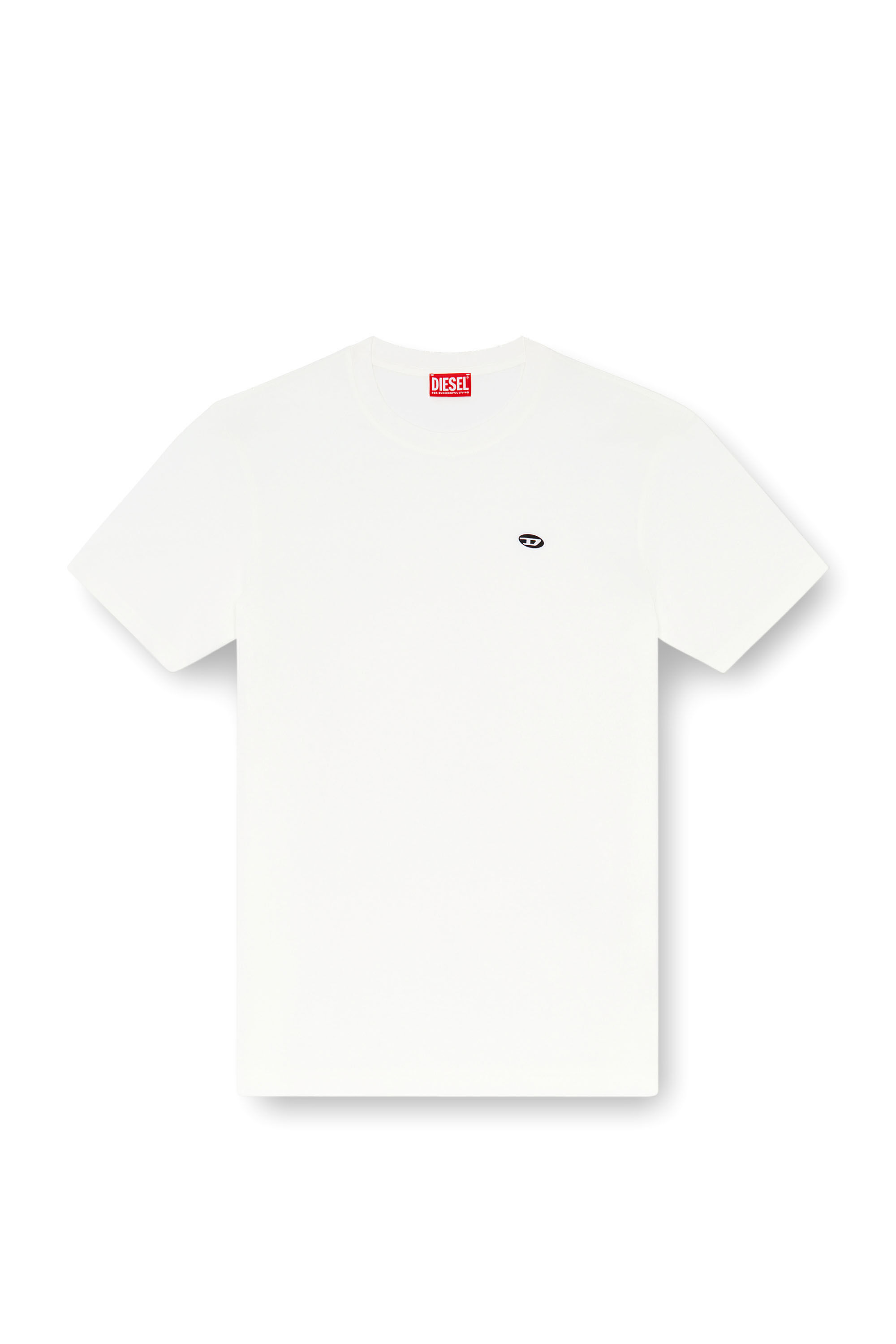 Diesel - T-ADJUST-DOVAL-PJ, Camiseta con parche oval D Hombre in Blanco - 2