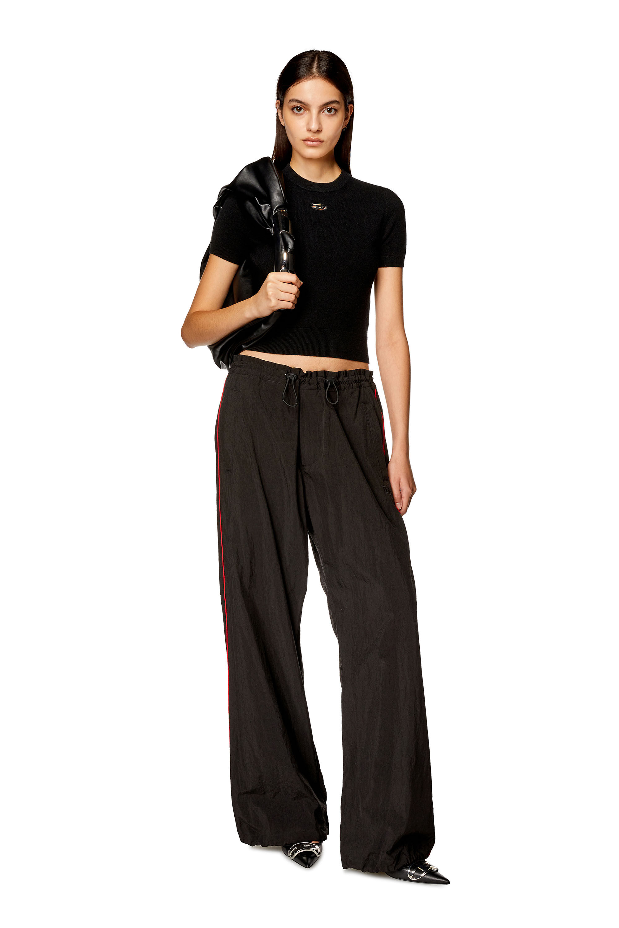 【DIESEL】(W) Diesel M-Arga Wool and Cashmere Top Green Fluo Women's Wool and cashmere top | Black | Diesel