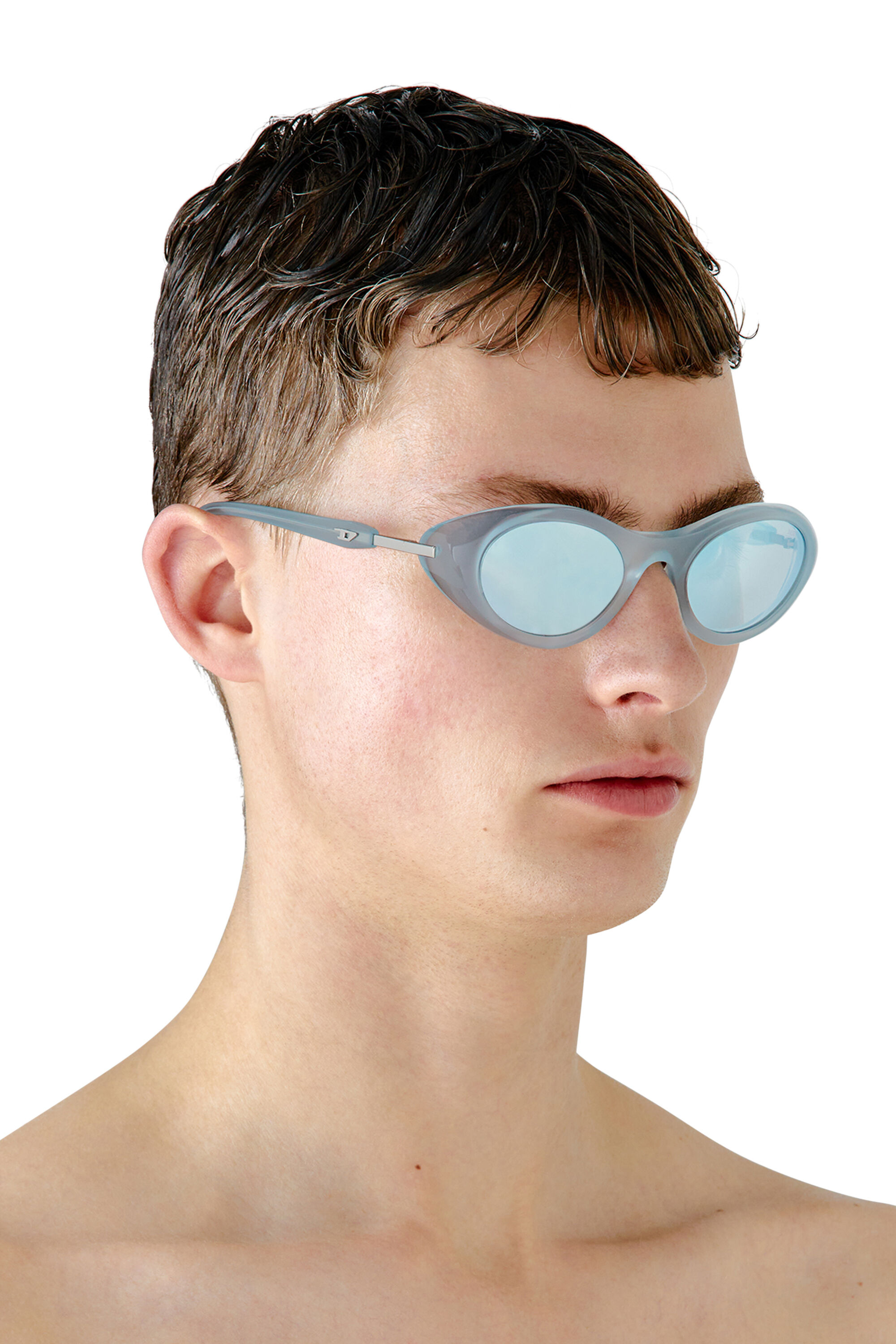 買い誠実 shape Wrap-around Women's sunglasses Diesel | Blue | 小物