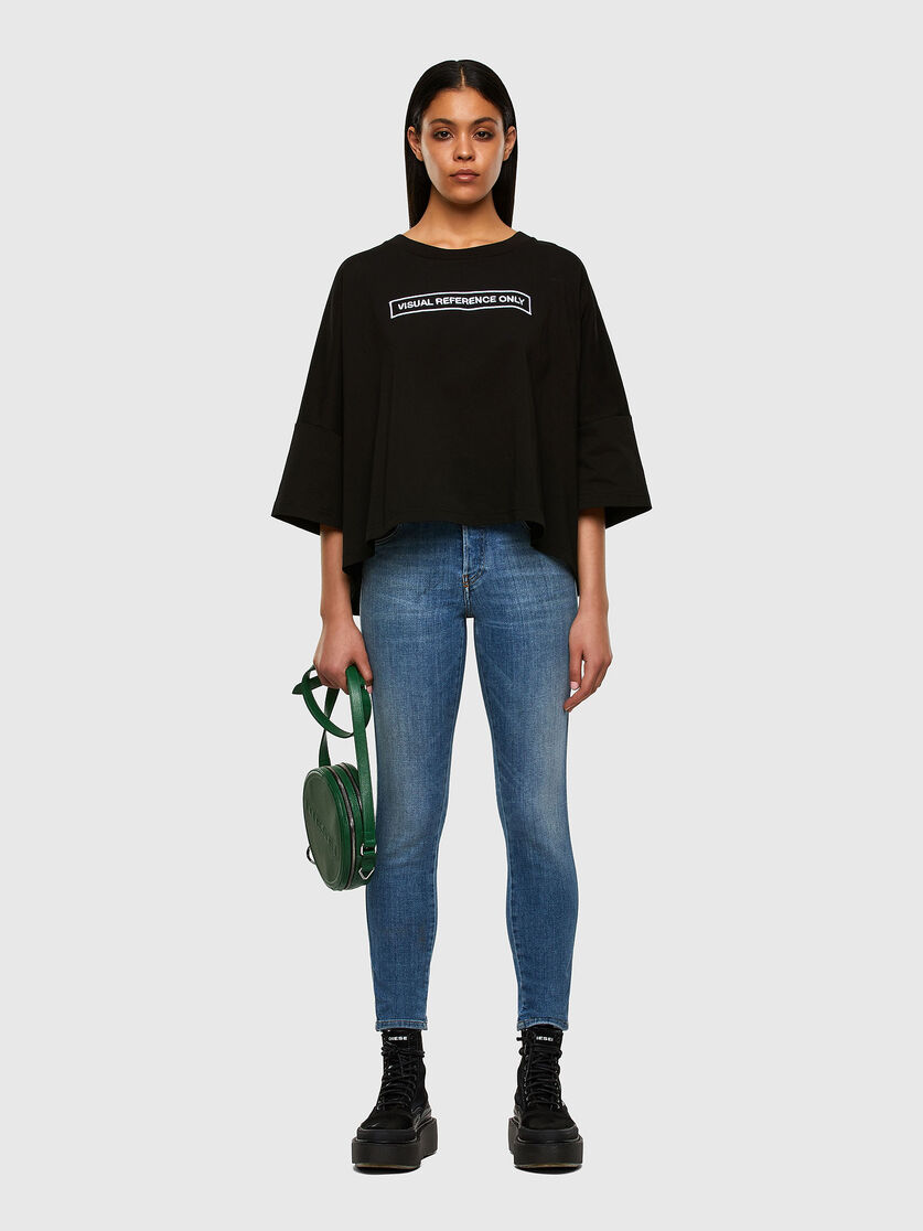 T-CRAMBLE Woman: Poncho T-shirt with embroidery | Diesel