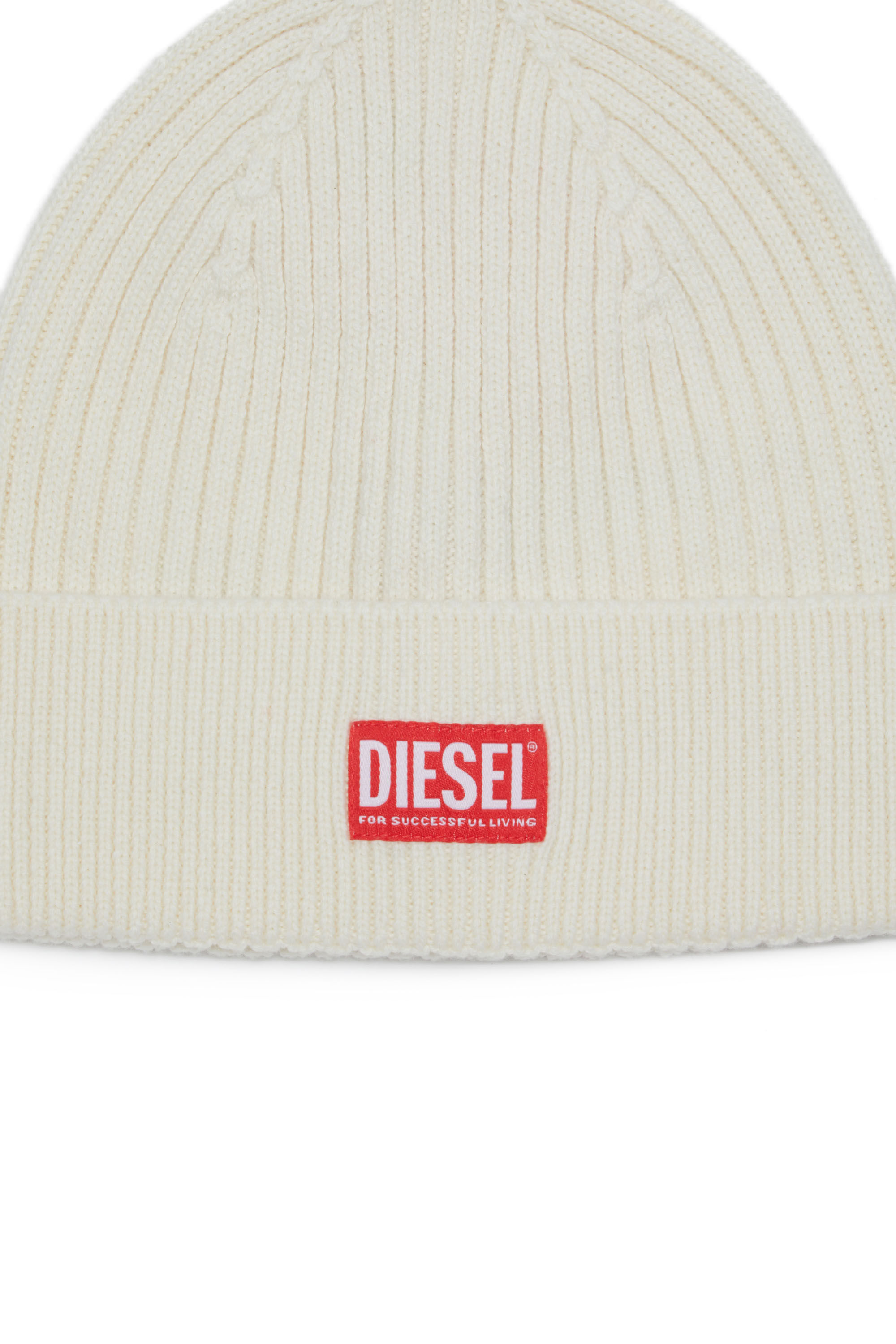 K-CODER-H 2X2 : Ribbed beanie with logo patch | Diesel