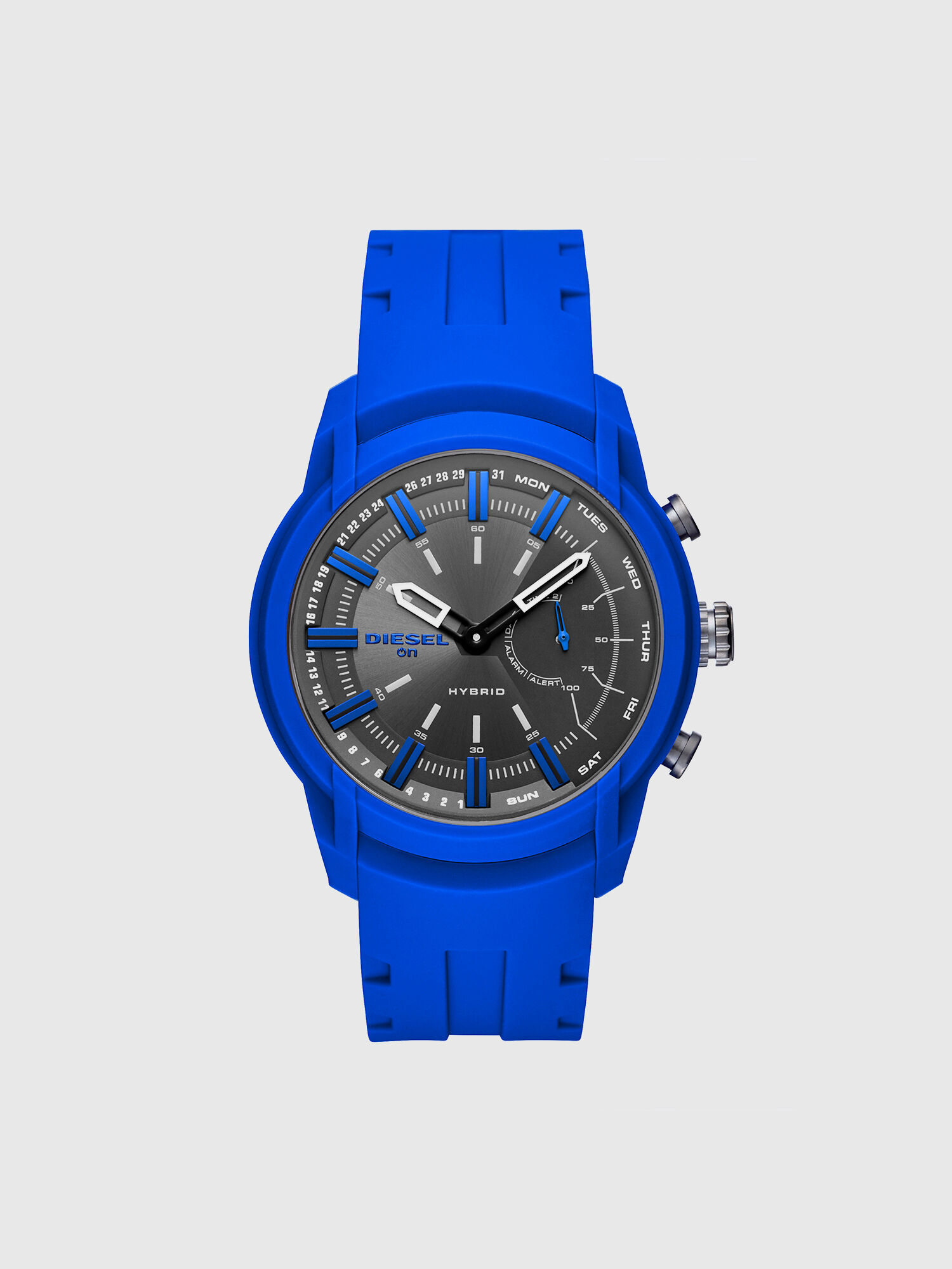 DT1017 Man Armbar Hybrid blue silicone smartwatch 44 mm Diesel