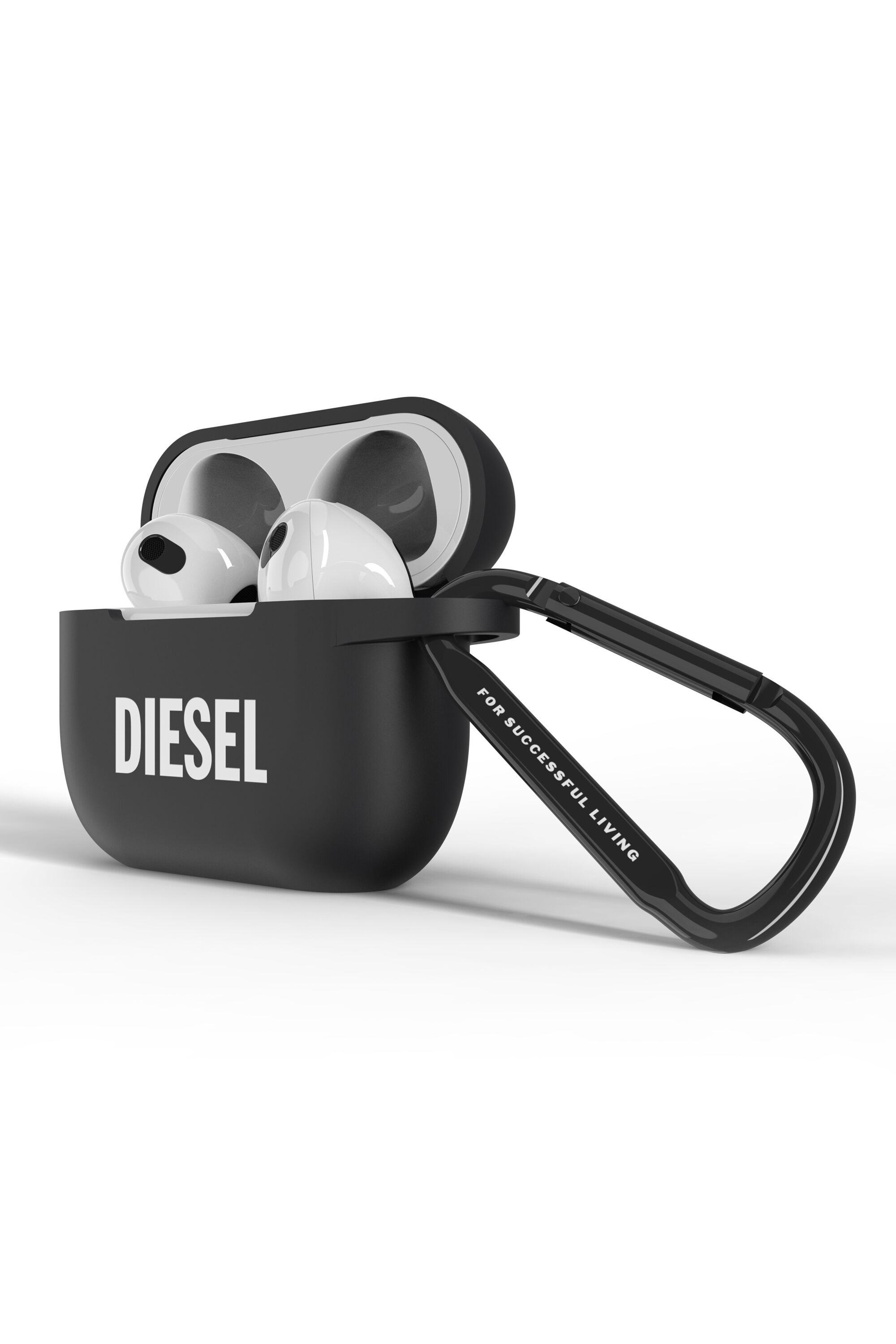 Diesel - 45829 AIRPOD CASE, Funda de silicona para AirPods 3 Unisex in Negro - 3