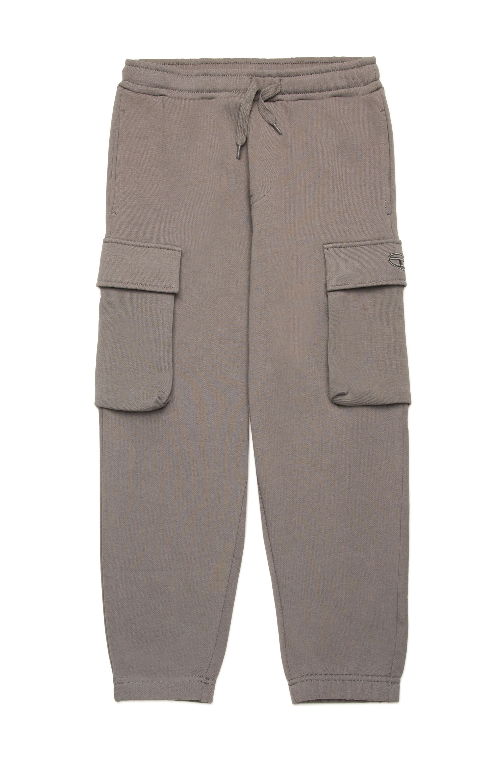 Diesel - PLEKOX, Pantalones deportivos cargo con bordado Oval D Hombre in Gris - 1