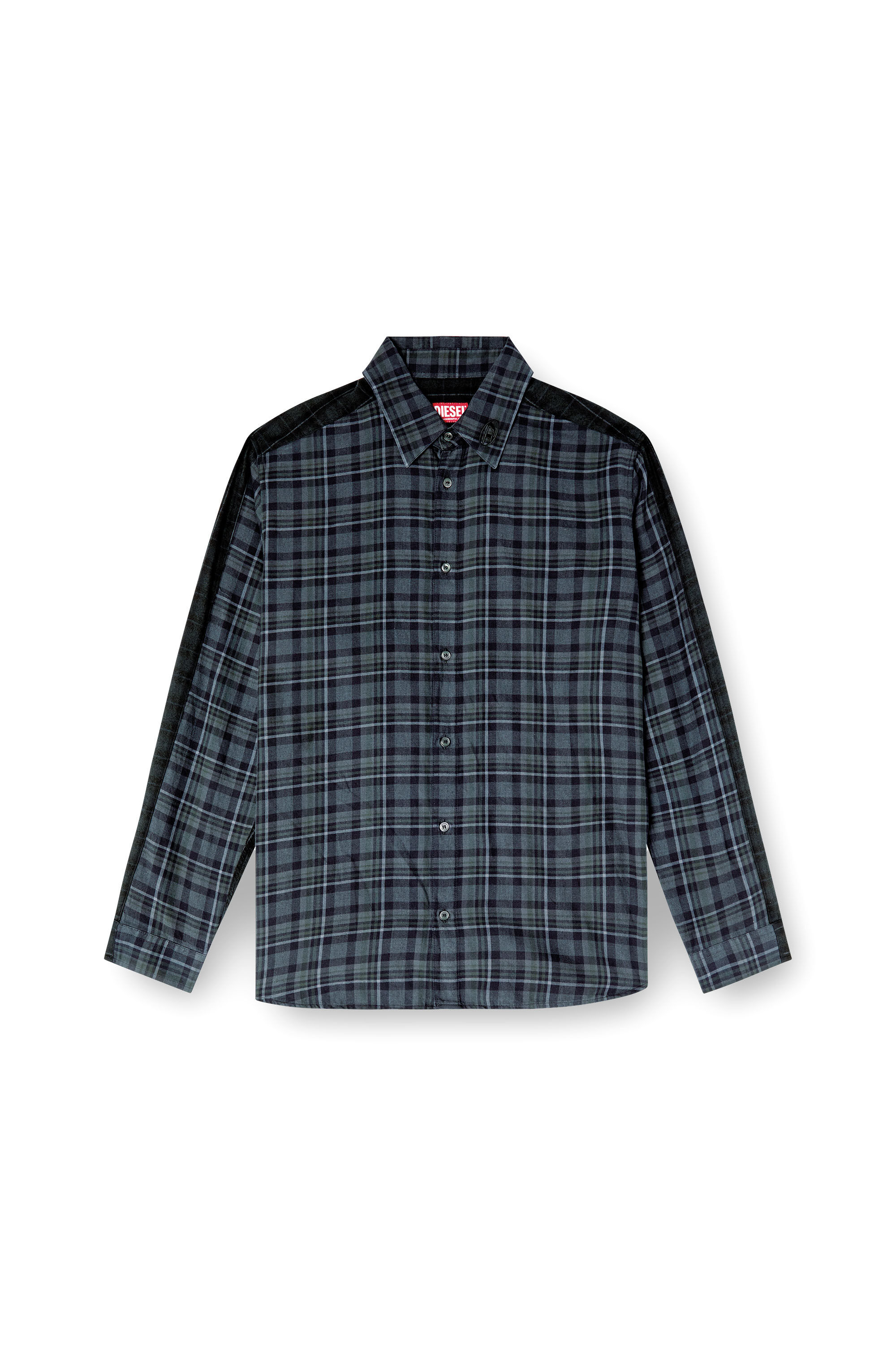 Diesel - S-SIMPLY-CHECK, Camisa de franela a cuadros Hombre in Multicolor - 2