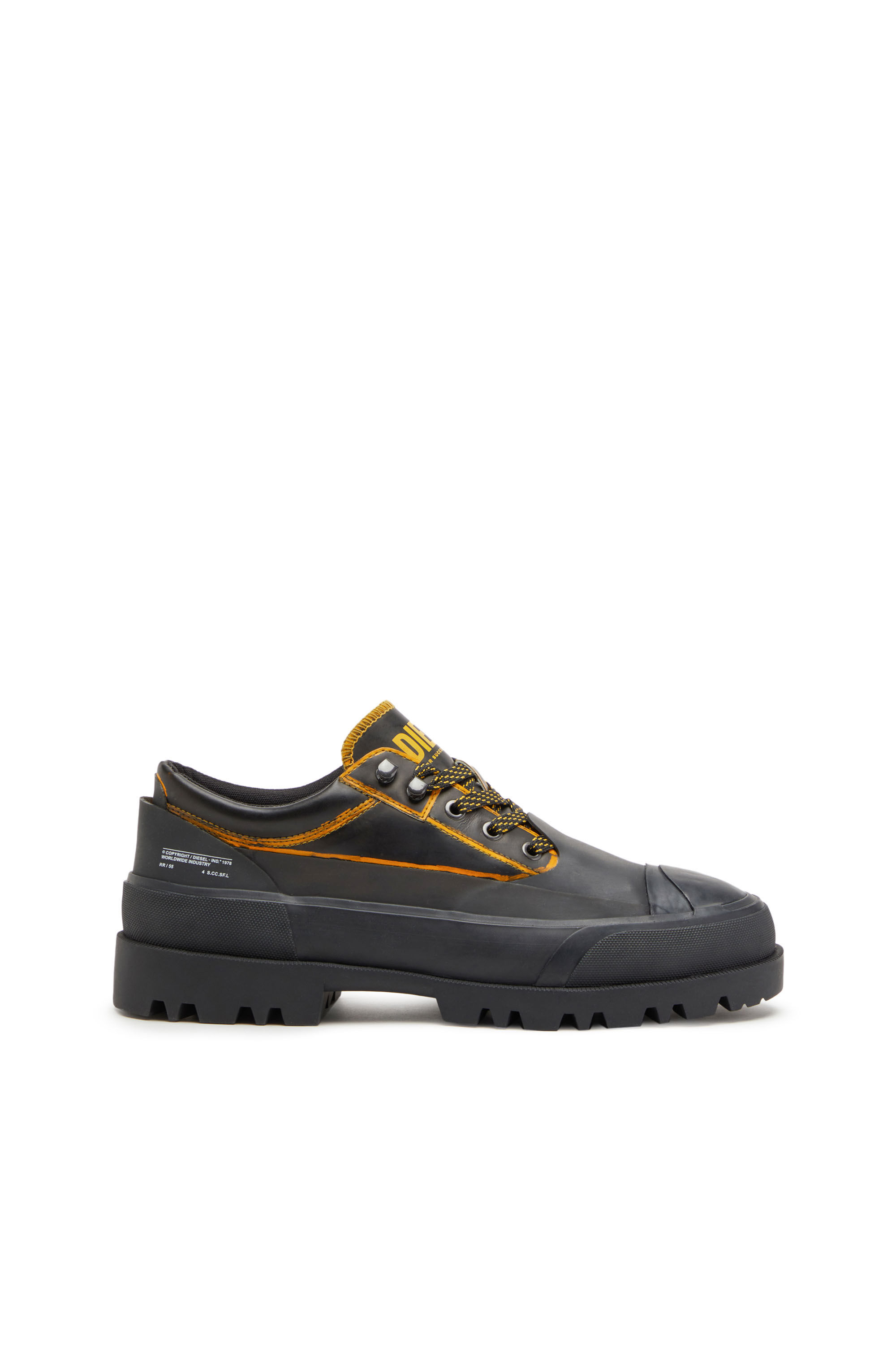 D HIKO SH X Combat shoe in leather and rubber Diesel