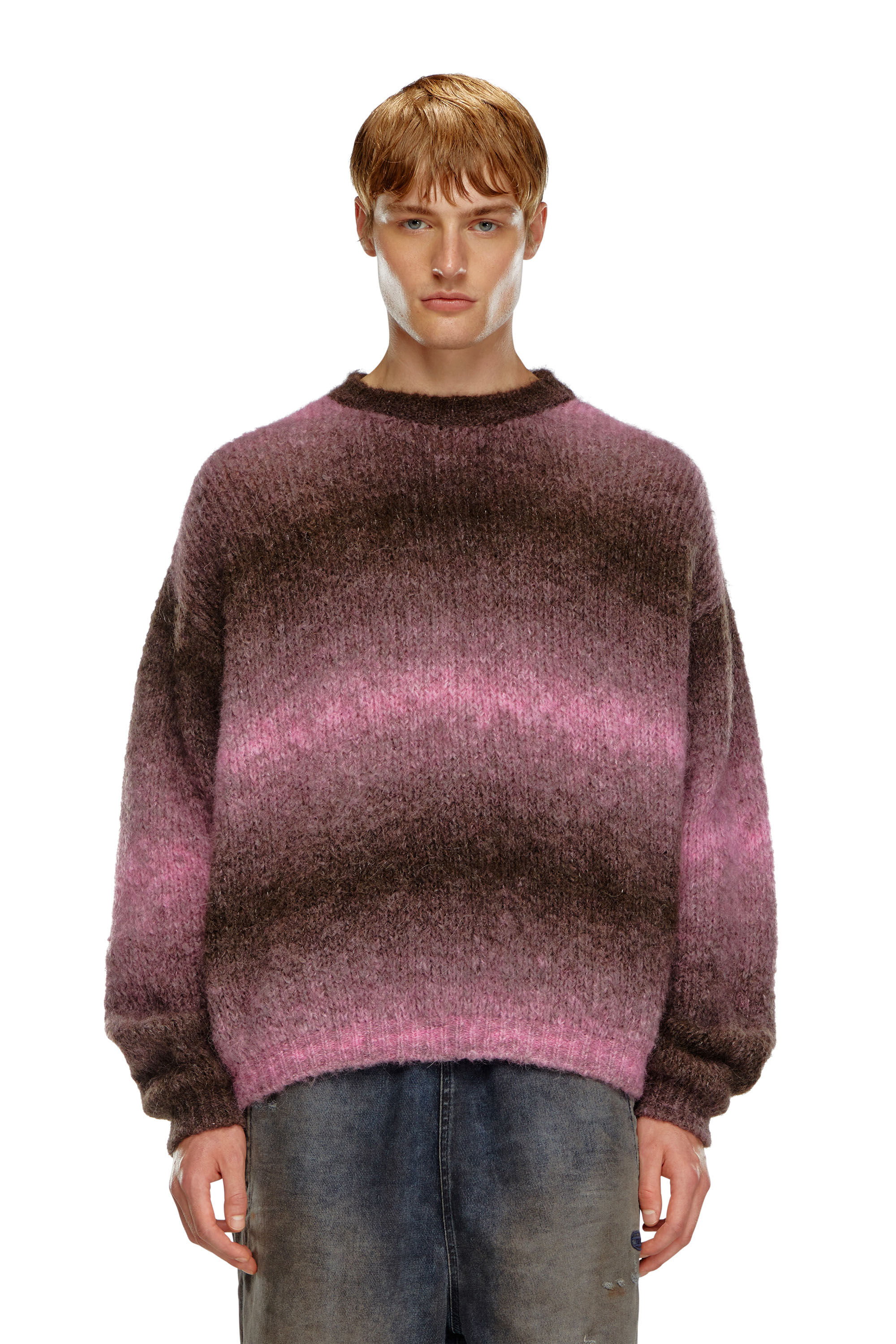 Men's Dégradé jumper in alpaca blend | Violet | Diesel