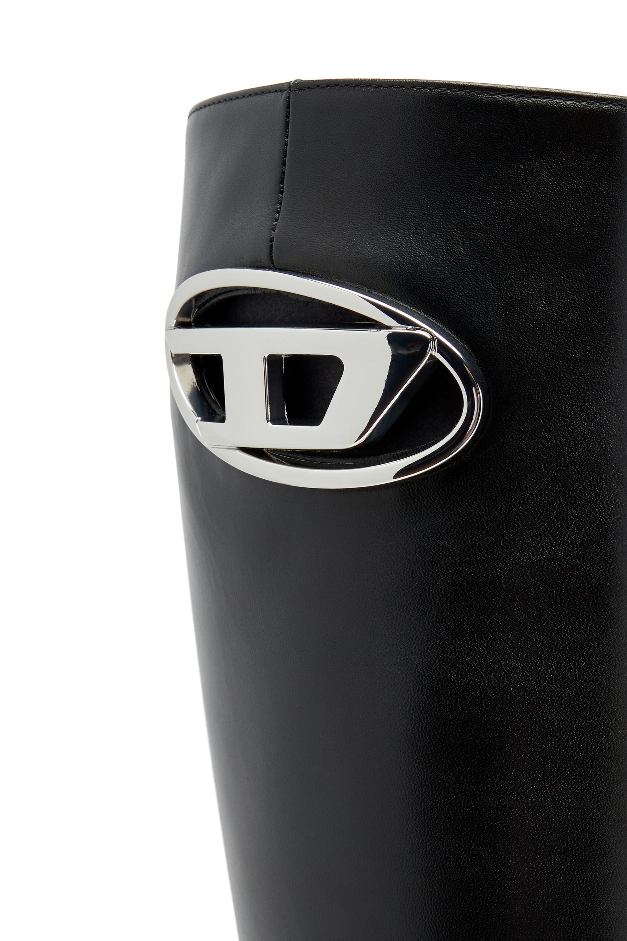 Women's D-Venus HBT - Leather boots with oval D plaque | D-VENUS