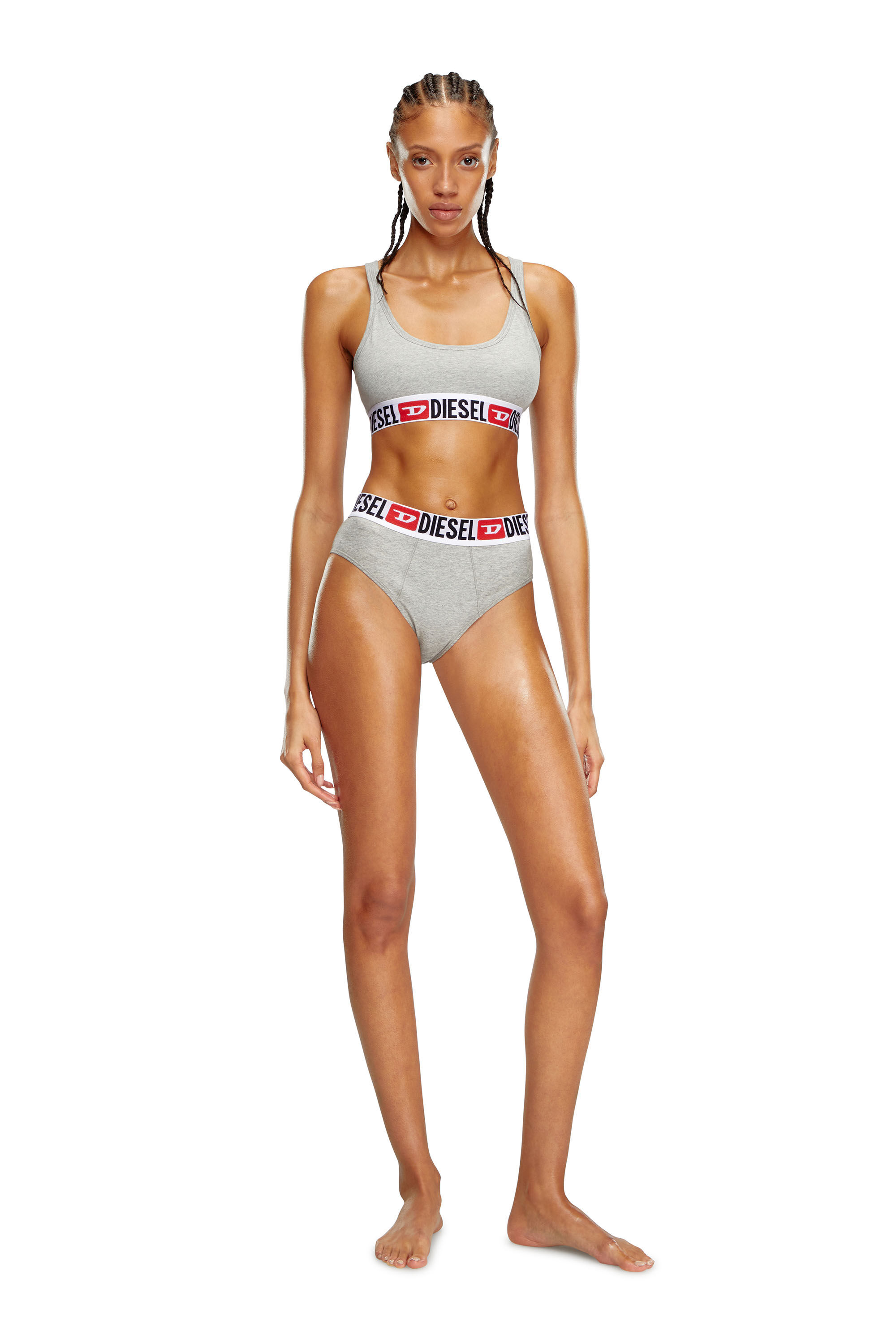 Diesel - UFPN-BLANCA-R-THREEPACK, Woman Three-pack ribbed high-waisted briefs in Multicolor - Image 2