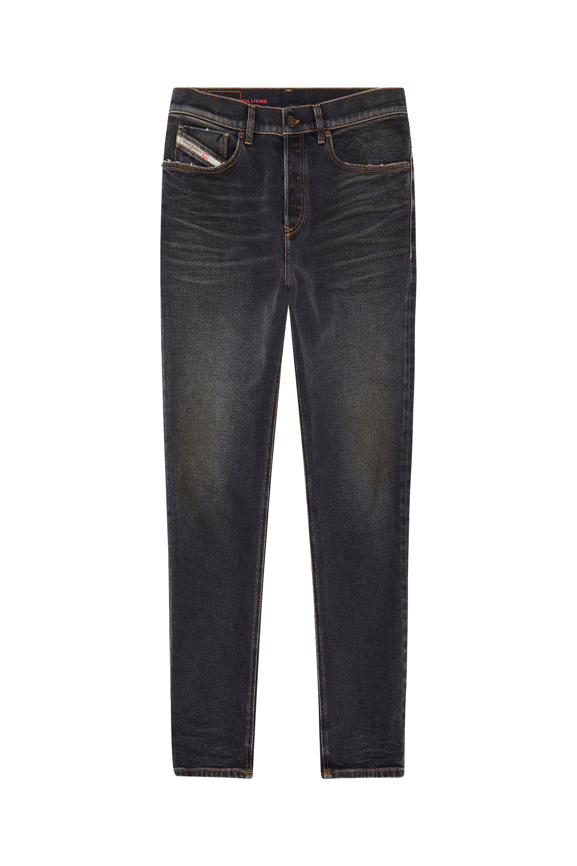 Diesel - 2005 D-FINING 09D66 Tapered Jeans, Negro/Gris oscuro - Image 2