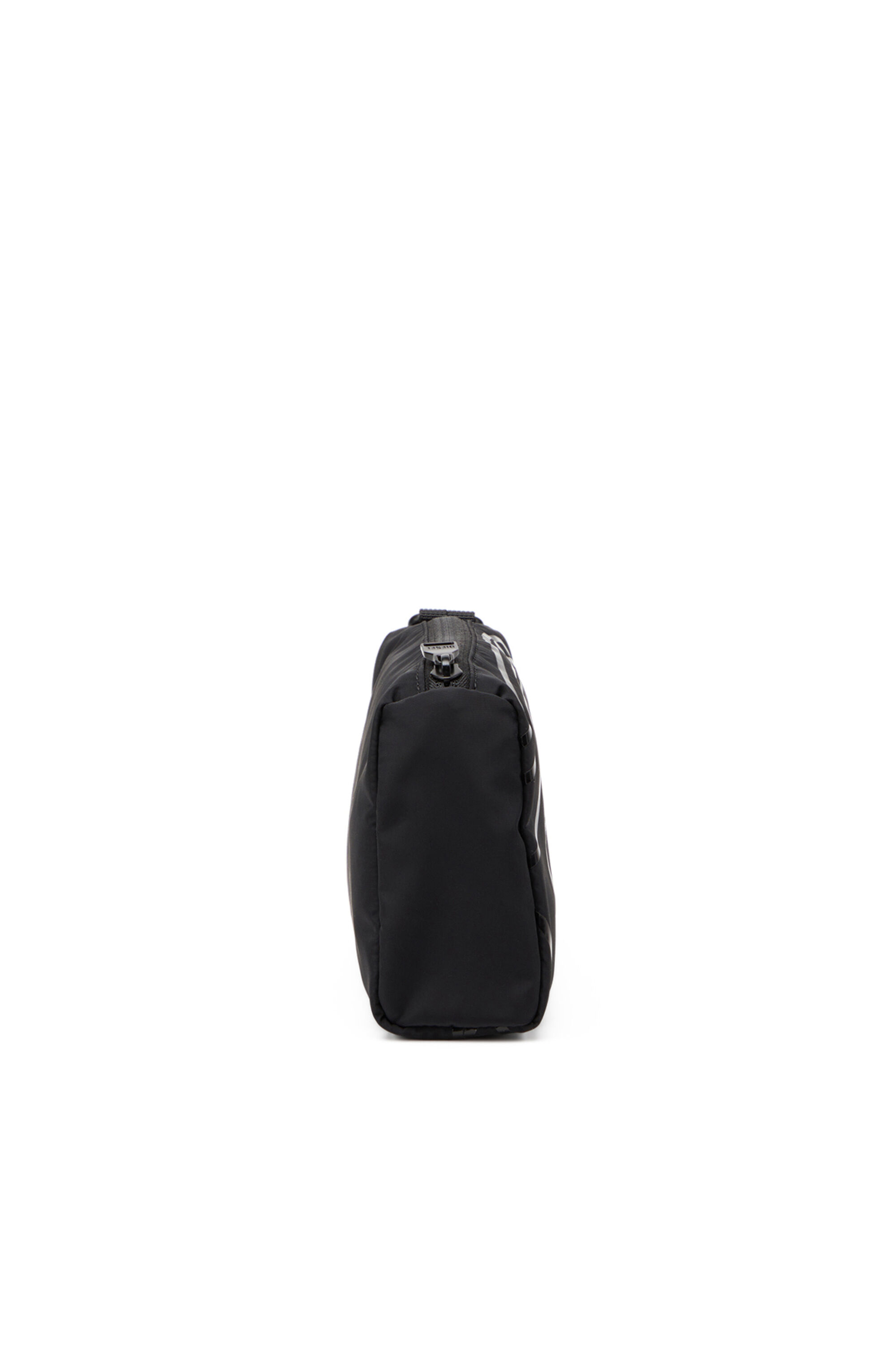【DIESEL】drape pouch ポーチ Men's Nylon pouch with Oval D print | Black | Diesel