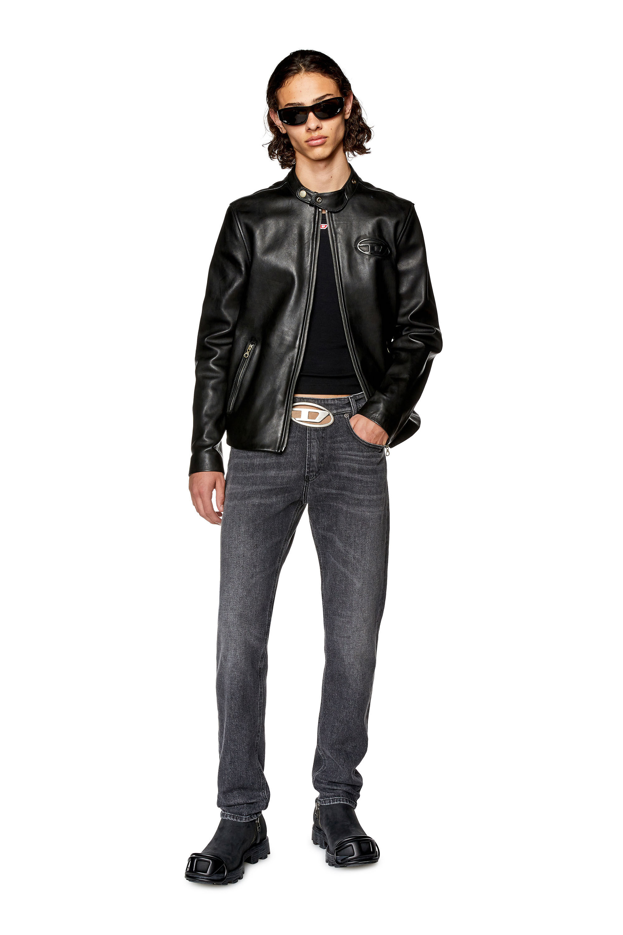 Diesel - Man's Slim Jeans 2019 D-Strukt 0CKAH, Black/Dark grey - 1